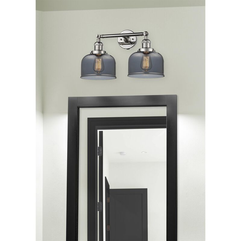 Bruno Marashlian Large Bell 19 Inch 2 Light Bath Vanity Light by Innovations Lighting