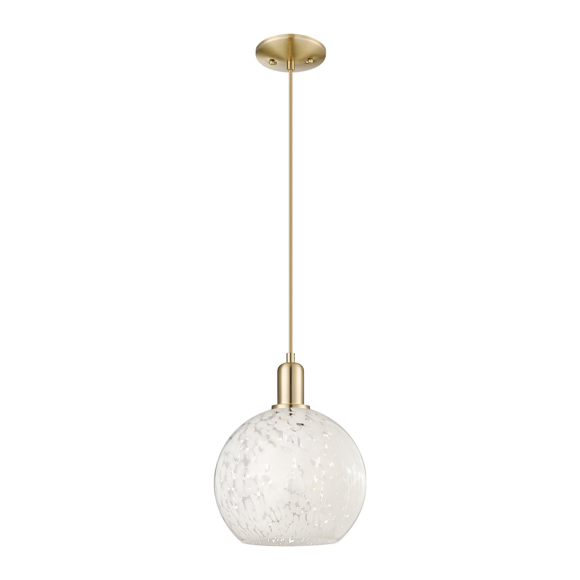 Bruno Marashlian White Mouchette 10 Inch Mini Pendant by Innovations Lighting