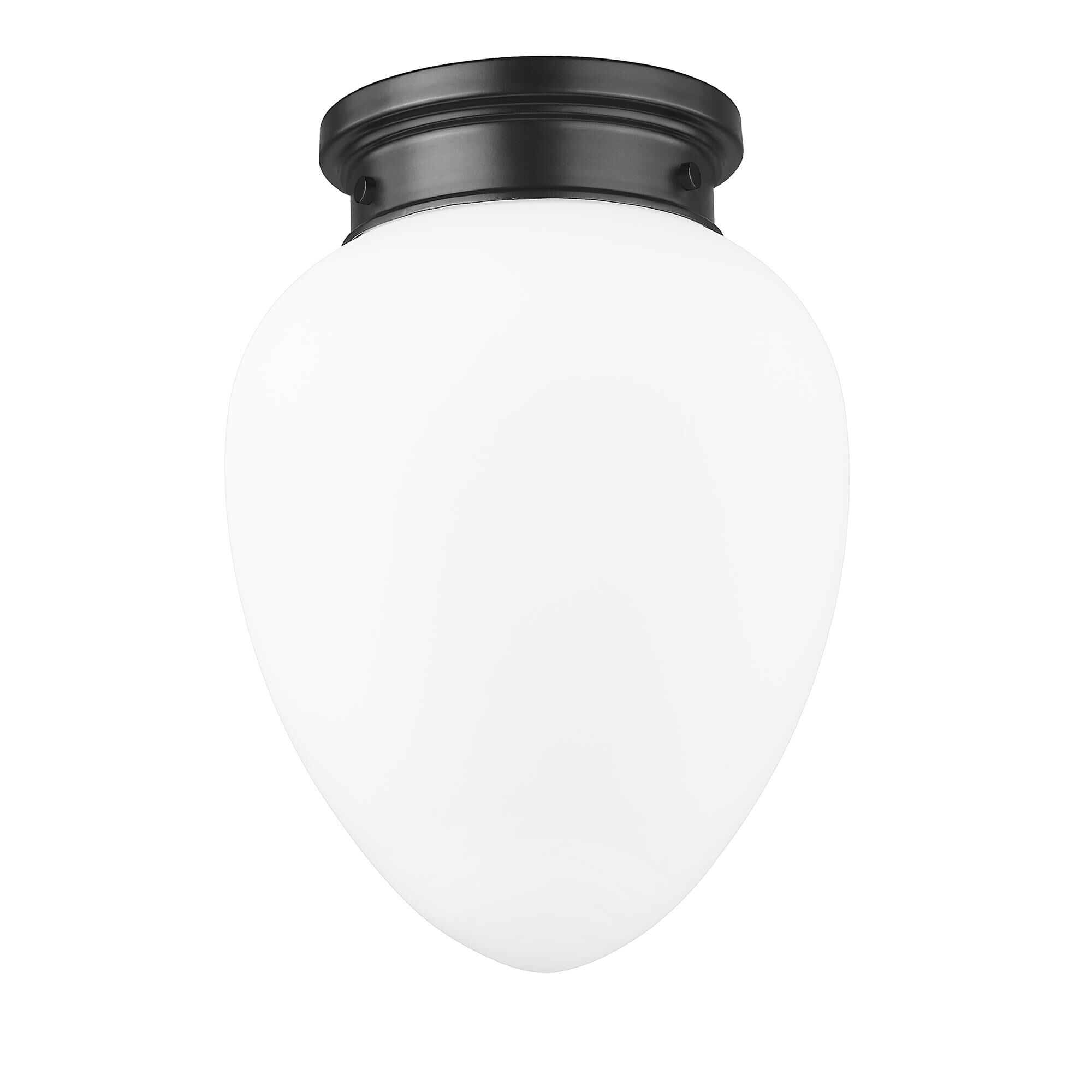 Shown in Matte Black finish and Etched Opal glass
