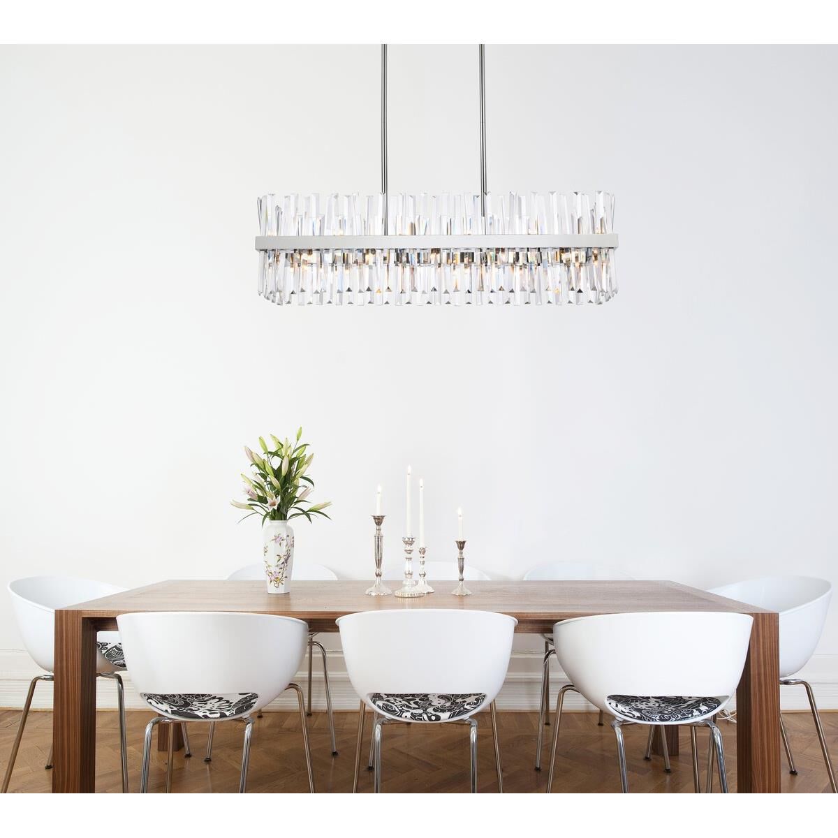 Shown in Chrome finish and Royal Cut Clear crystal