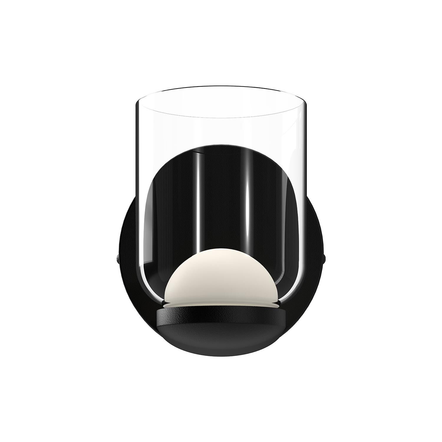 Shown in Black/Clear Glass finish