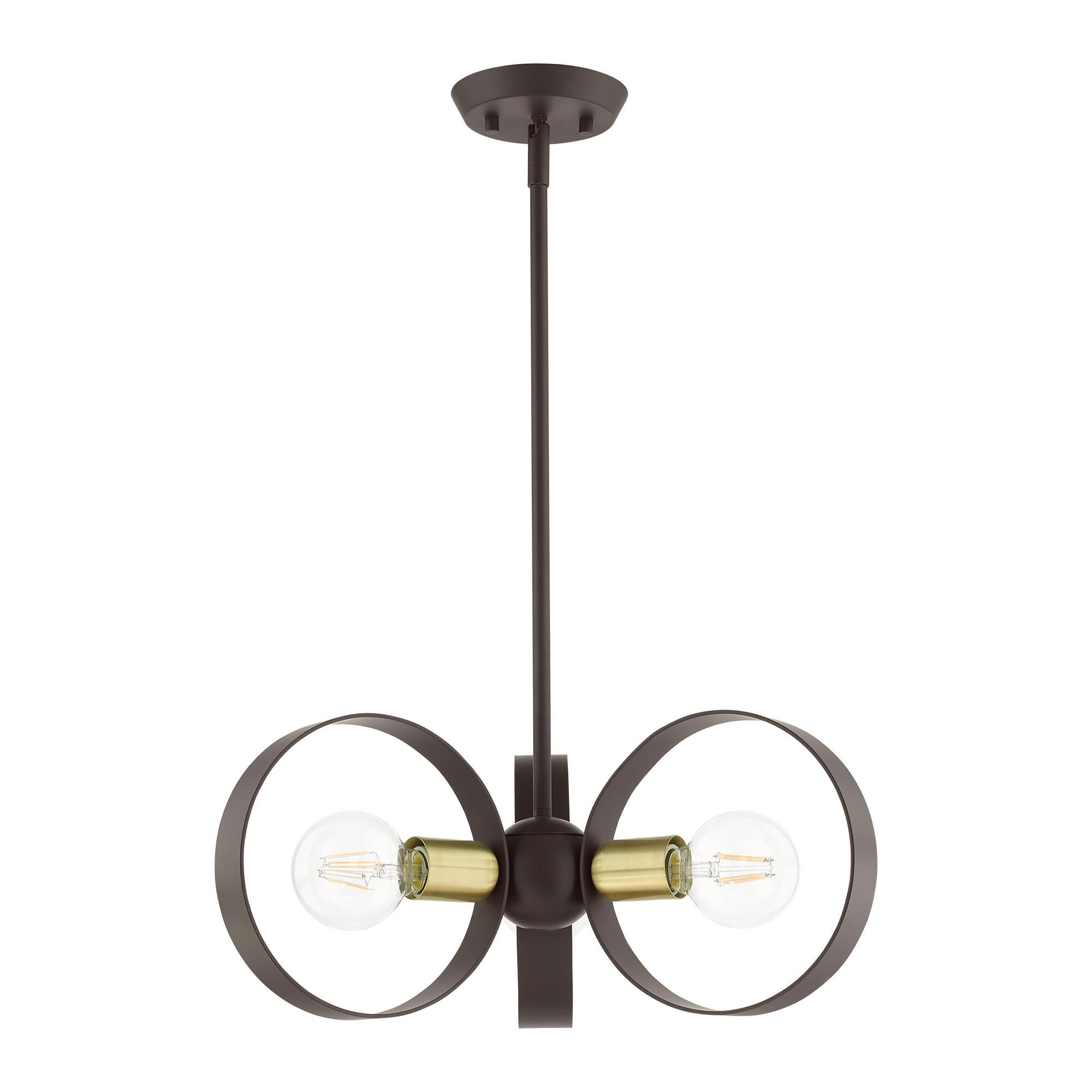 Modesto 3 Light Mini Chandelier by Livex Lighting