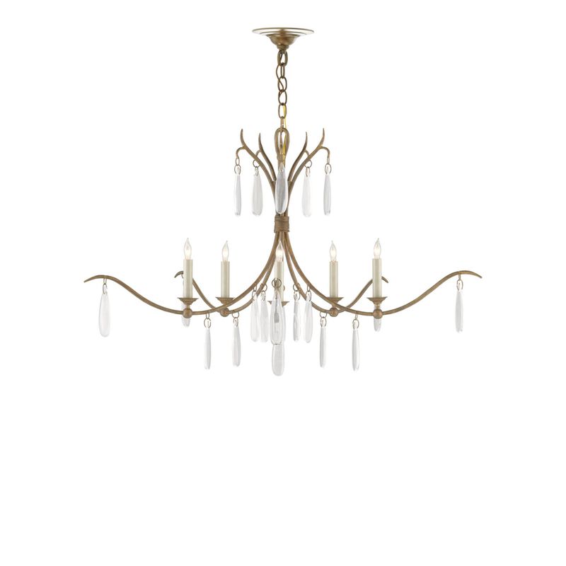 Marshallia 5 Light Chandelier by Currey and Company