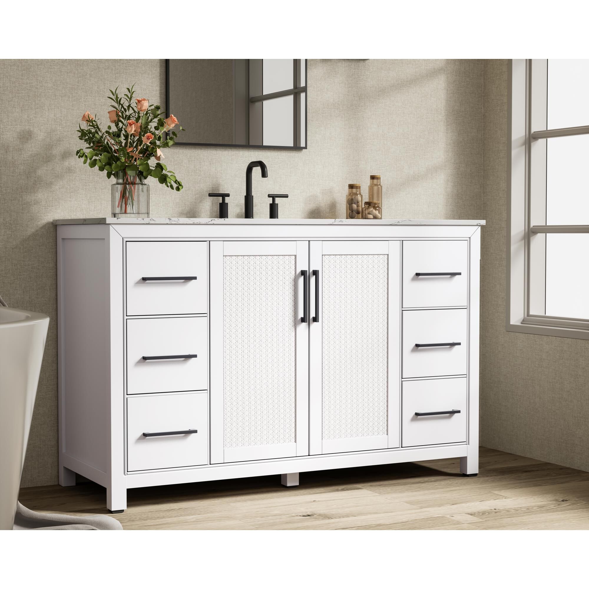 Alina 54 Inch Bath Vanity by Elegant Dcor