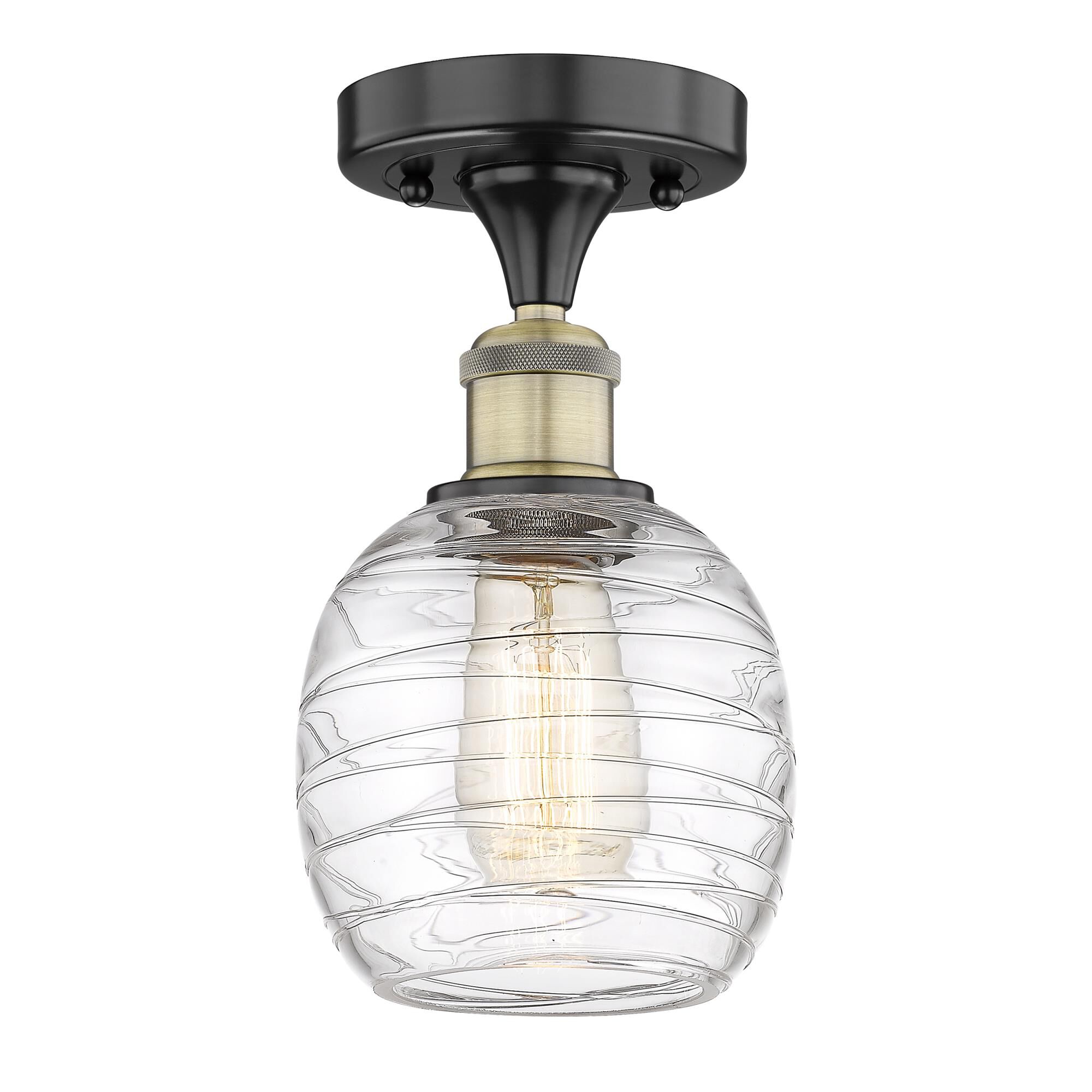 Bruno Marashlian Belfast 6 Inch 1 Light Semi Flush Mount by Innovations Lighting