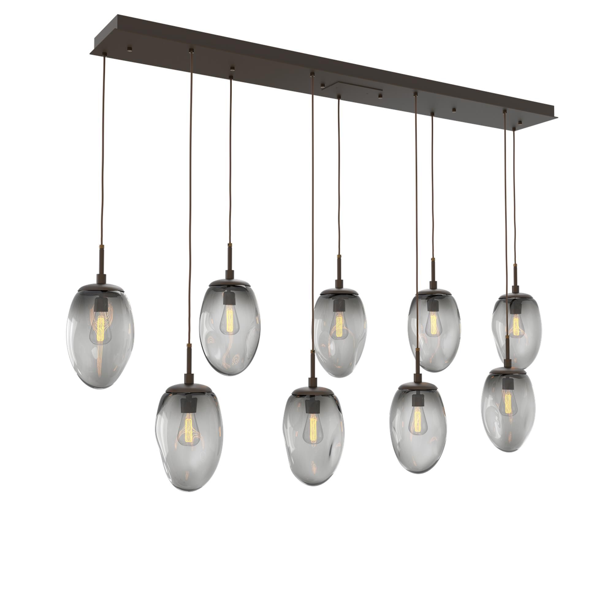 Shown in Flat Bronze finish and Blown Smoke glass