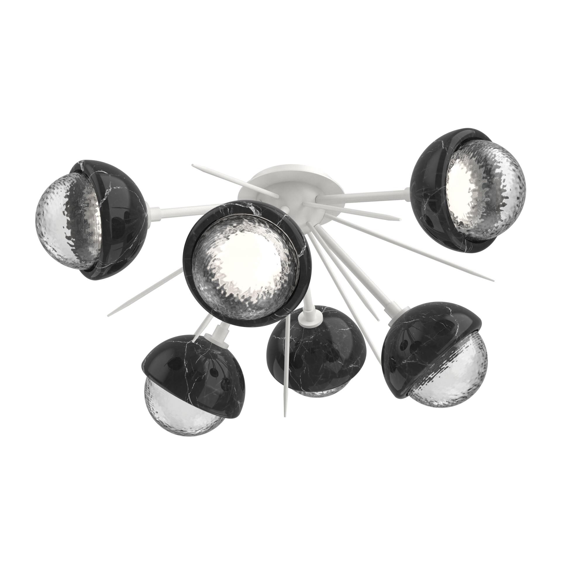 Levi Wilson Cabochon 28 Inch Semi Flush Mount by Hammerton Studio