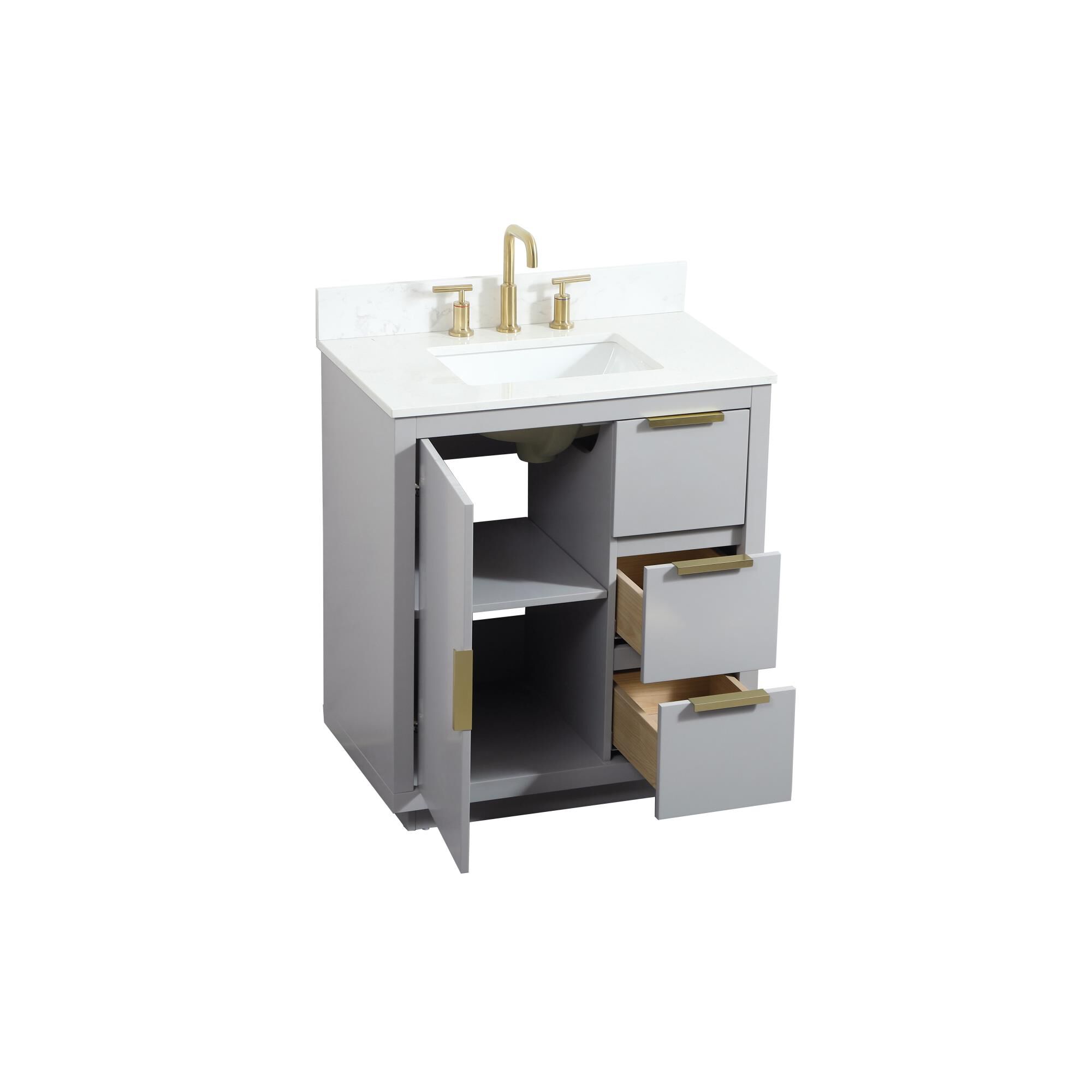 Shown in Grey finish