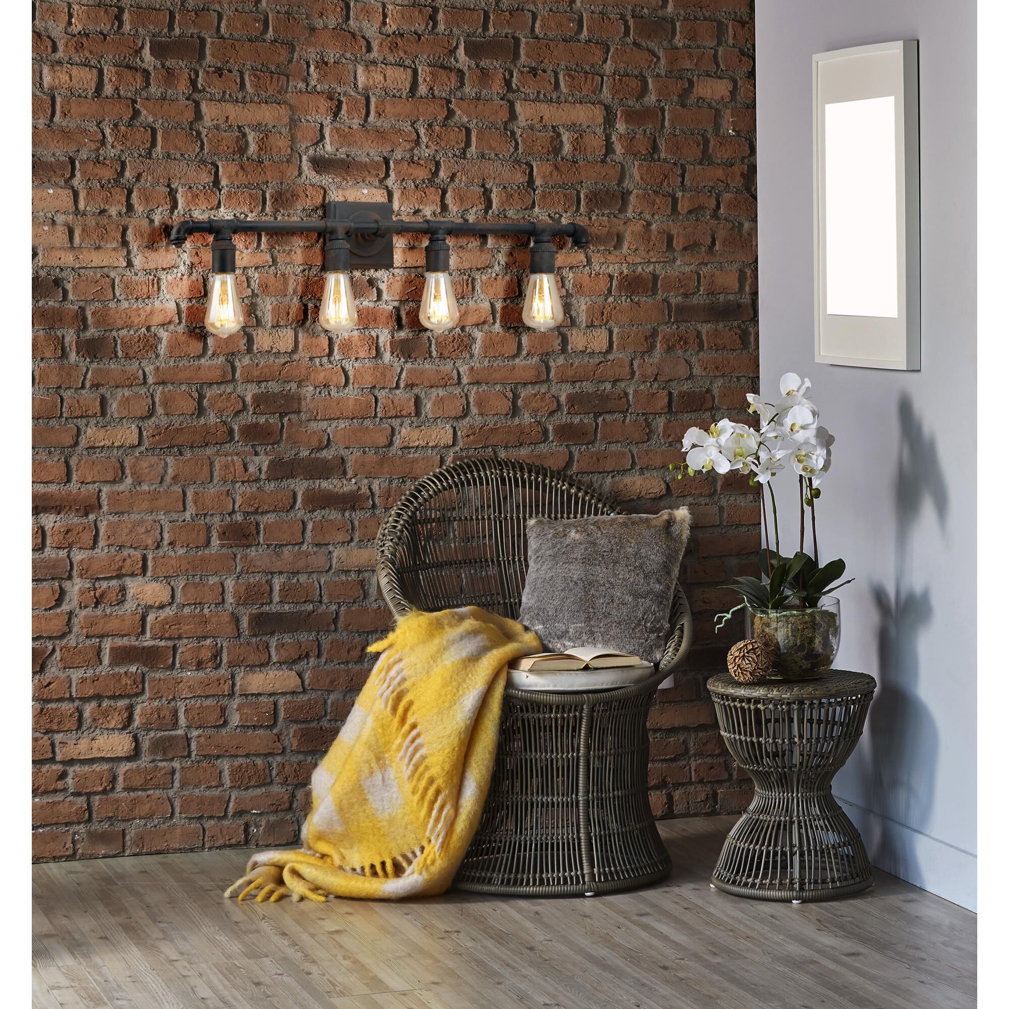 Eglo Wymer 31 Inch 4 Light Bath Vanity Light by Eglo Lighting