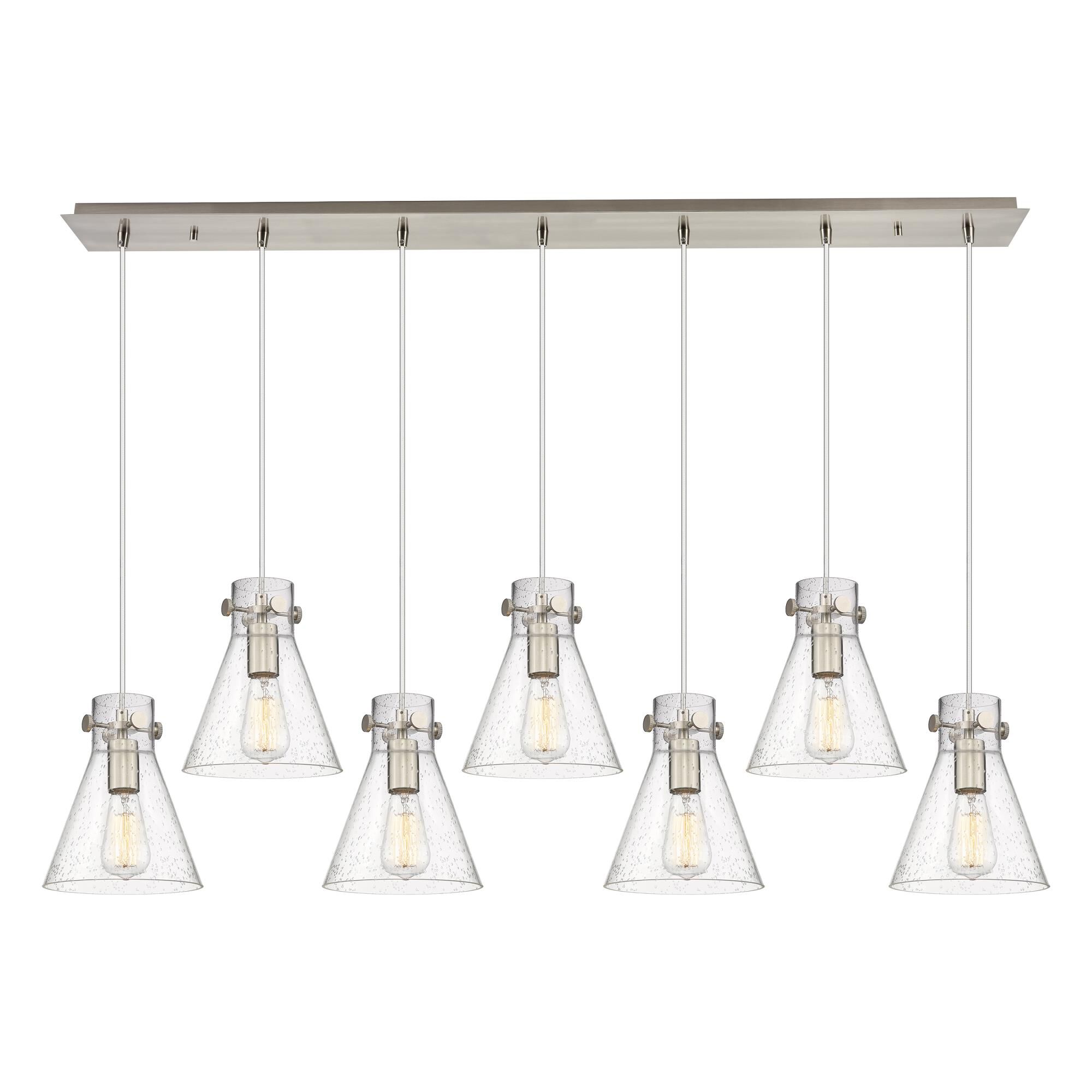 Bruno Marashlian Newton Cone 51 Inch 7 Light Linear Suspension Light by Innovations Lighting