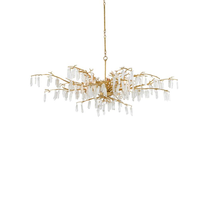 Aviva Stanoff Forest Dawn 8 Light Chandelier by Currey and Company