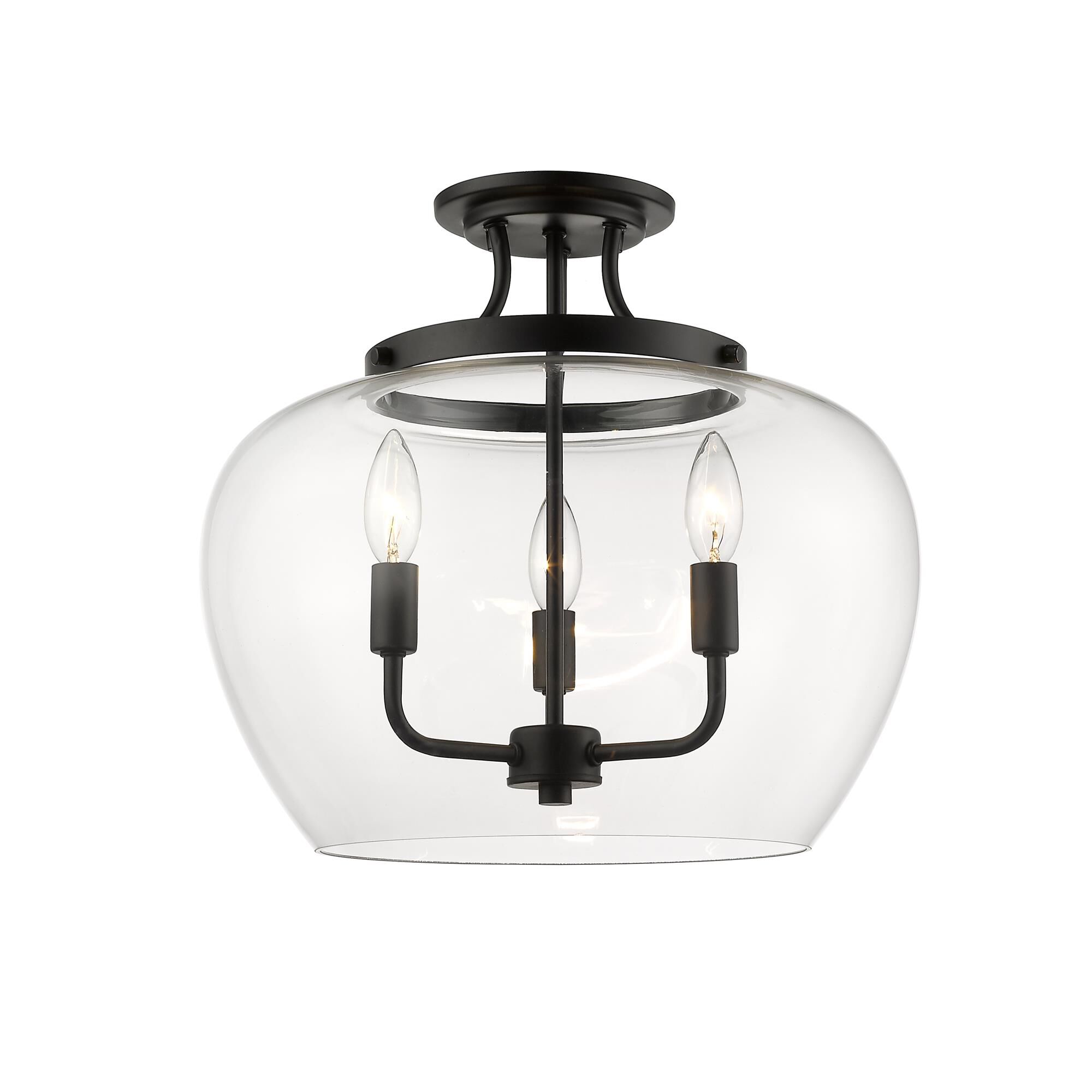 Joliet 15 Inch 3 Light Semi Flush Mount by Z-Lite