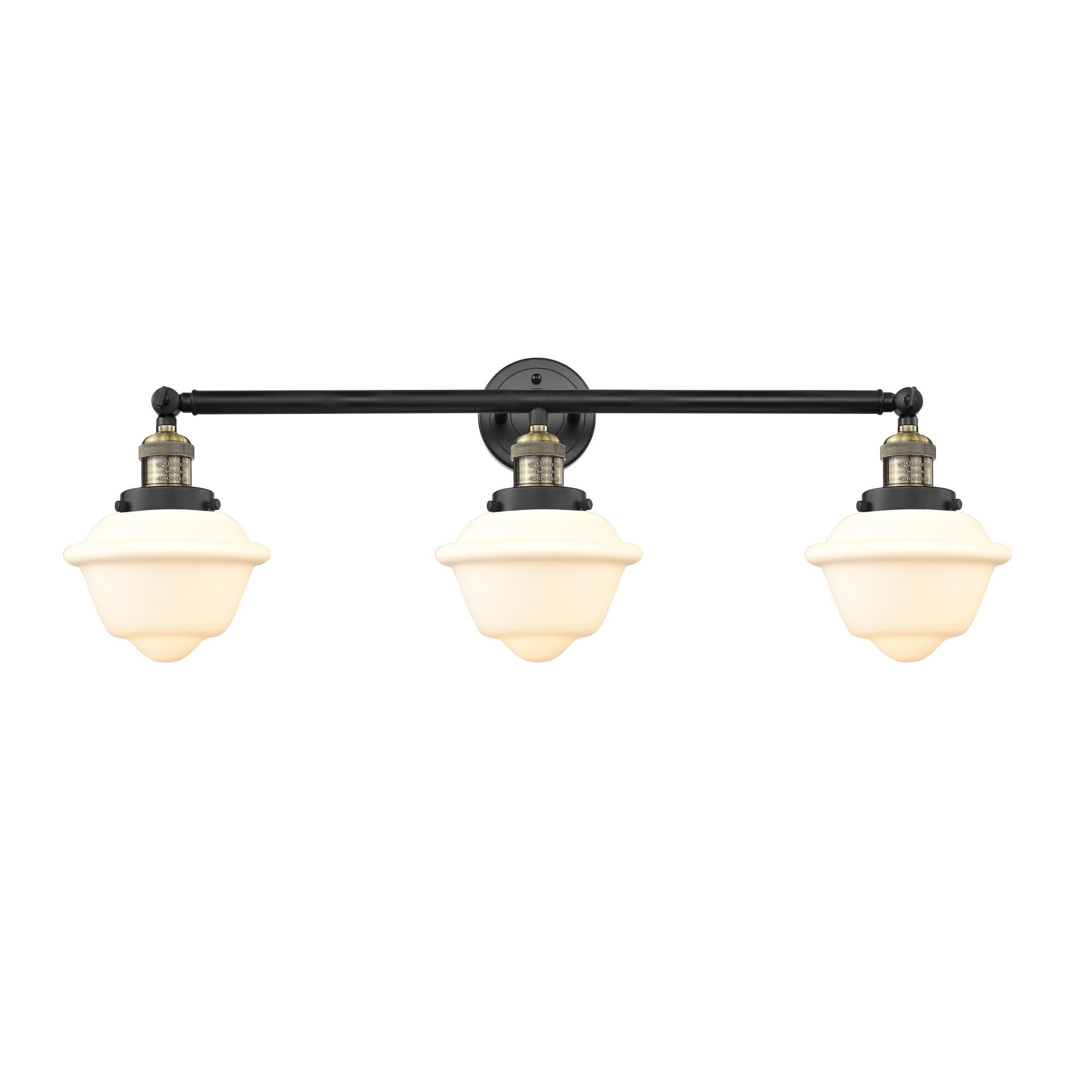 Bruno Marashlian Small Oxford 34 Inch 3 Light Bath Vanity Light by Innovations Lighting