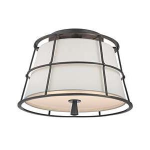 Shown in Old Bronze finish and Linen shade