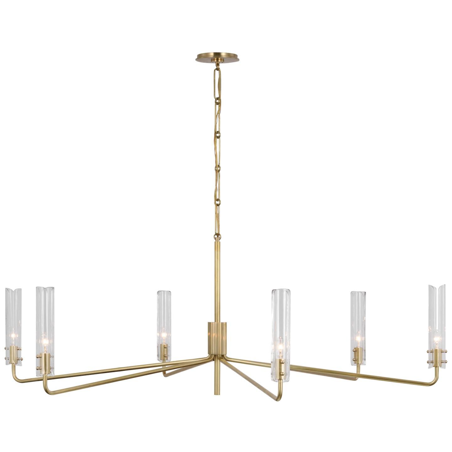 AERIN Casoria 56 Inch 6 Light LED Chandelier by Visual Comfort Signature Collection