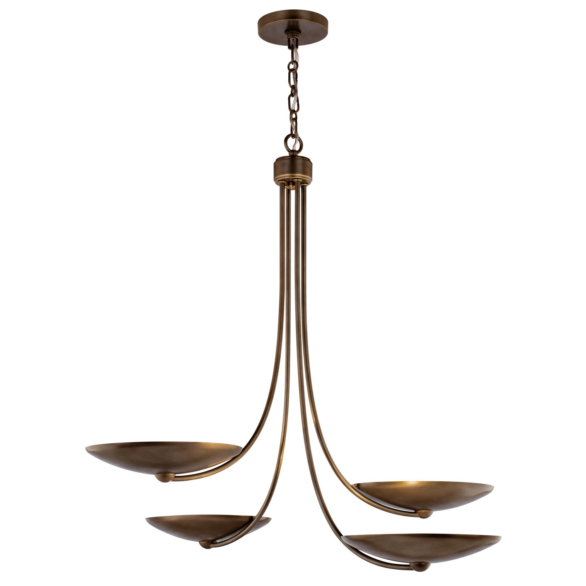 Shown in Lacquered Brass finish and Lacquered Brass and Lacquered Bronze shade