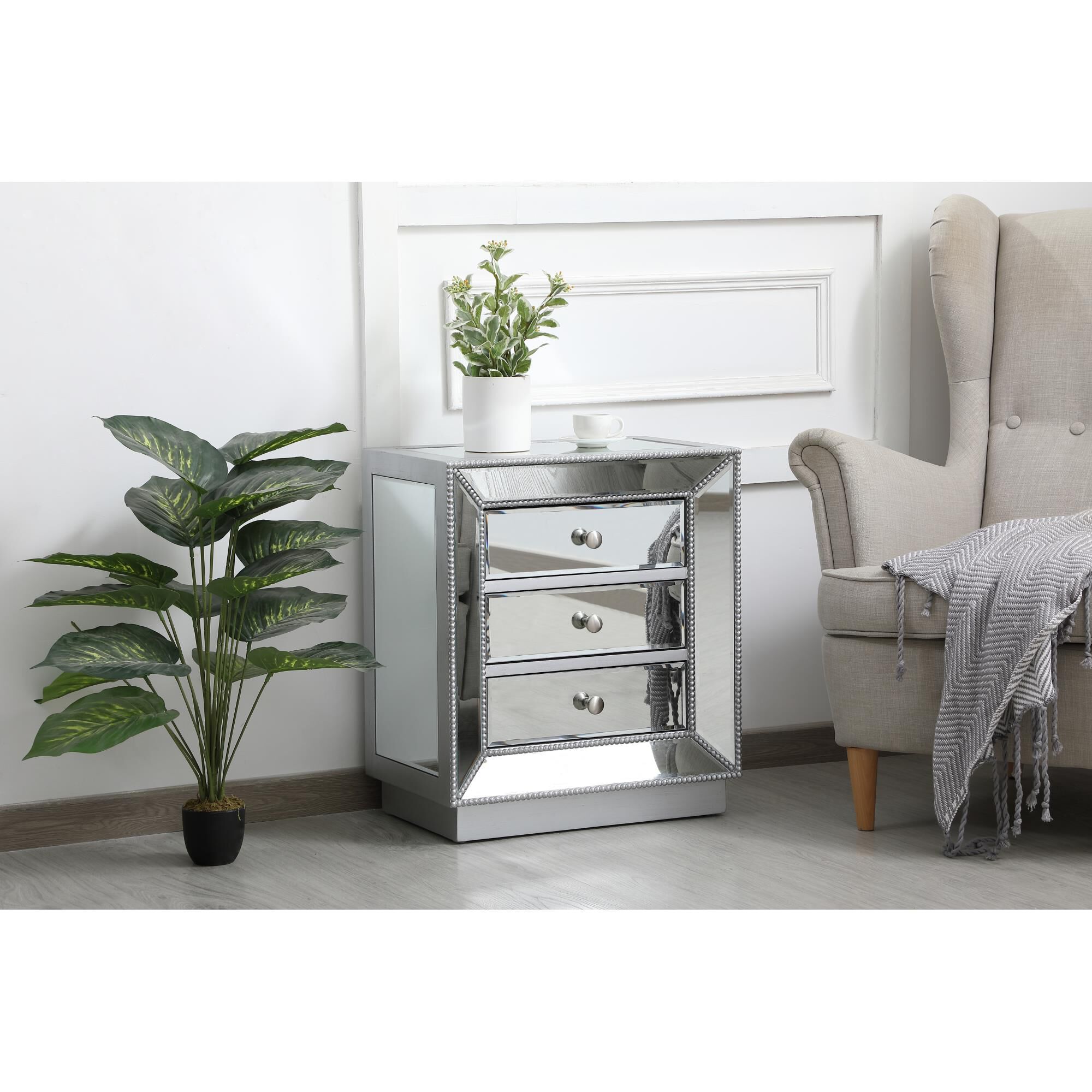 Shown in Antique Silver finish