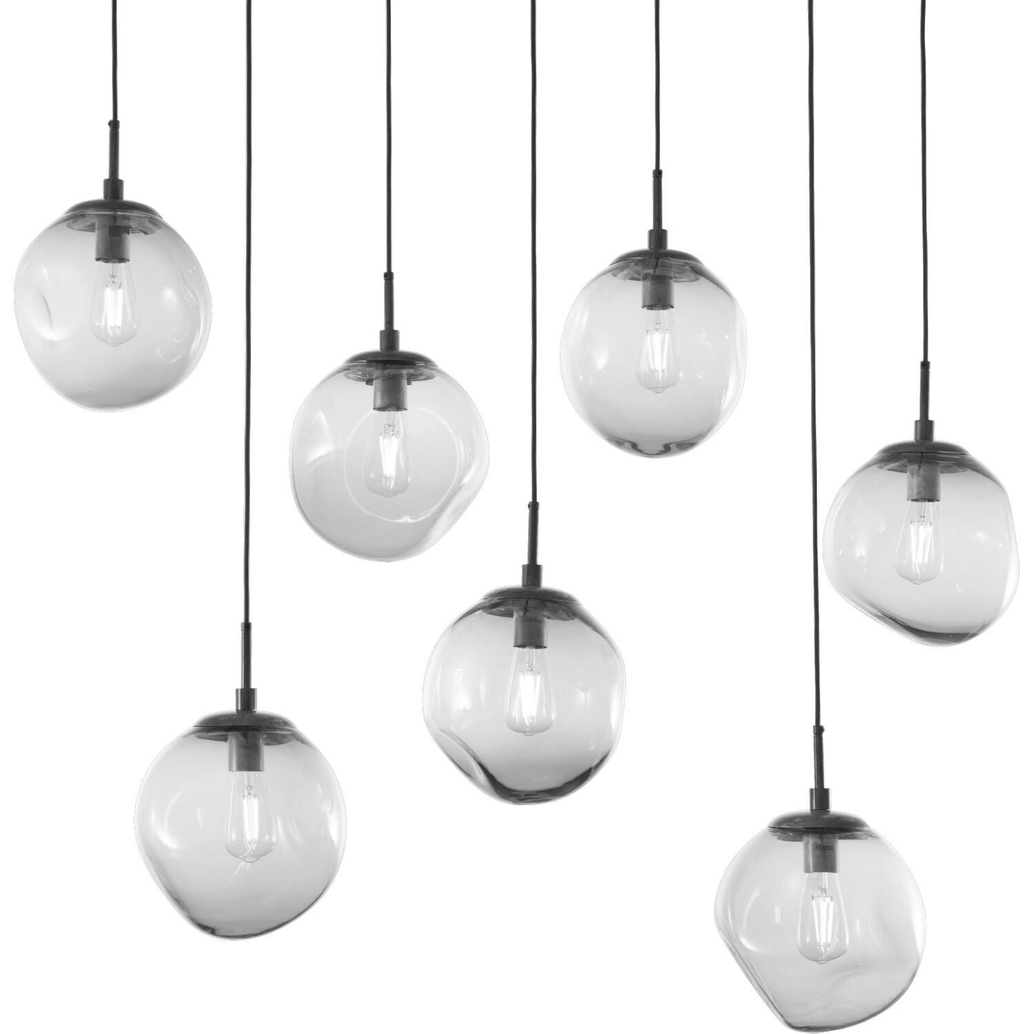 Levi Wilson Nebula 50 Inch 7 Light Linear Suspension Light by Hammerton Studio