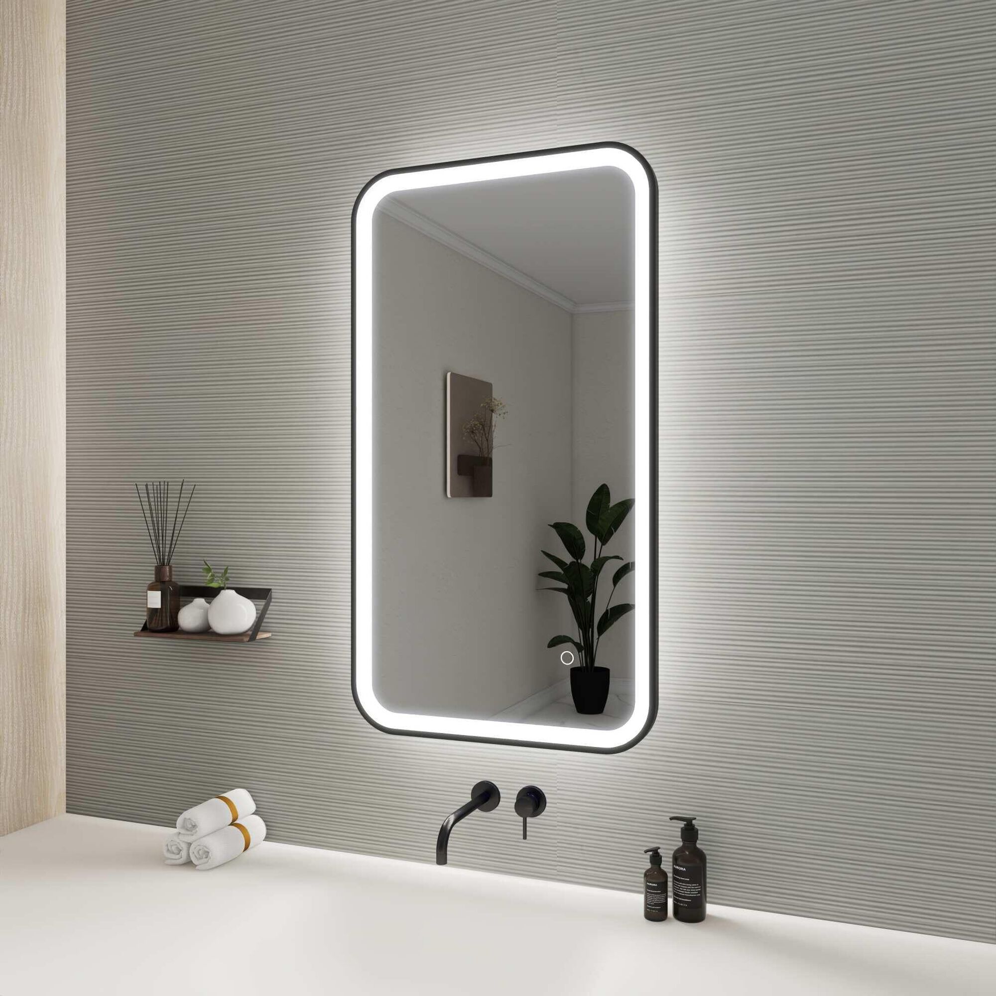 Shown in Black finish