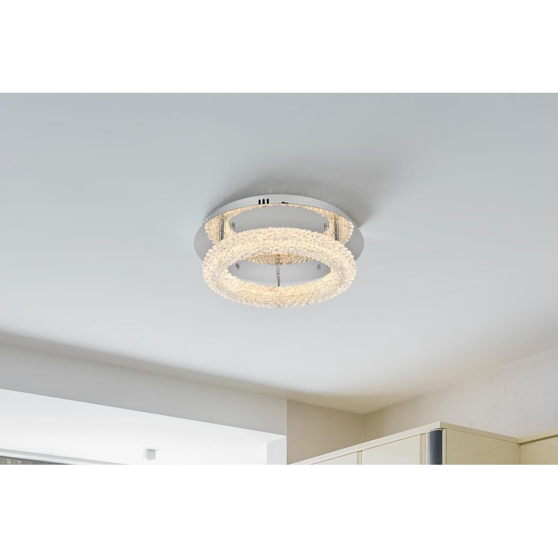 Bowen 18 Inch Semi Flush Mount by Elegant Lighting
