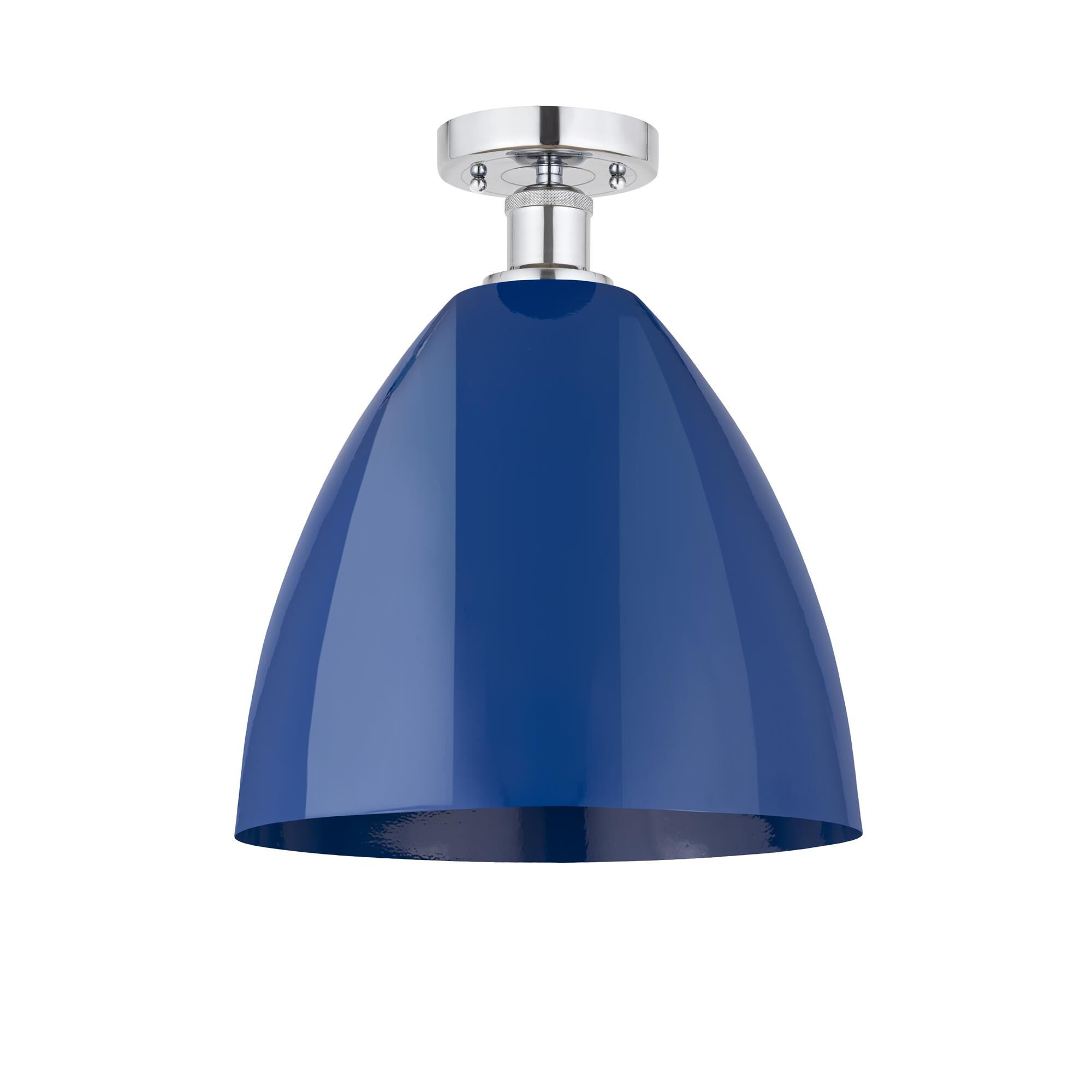 Shown in Polished Chrome and Blue finish and Blue Metal shade