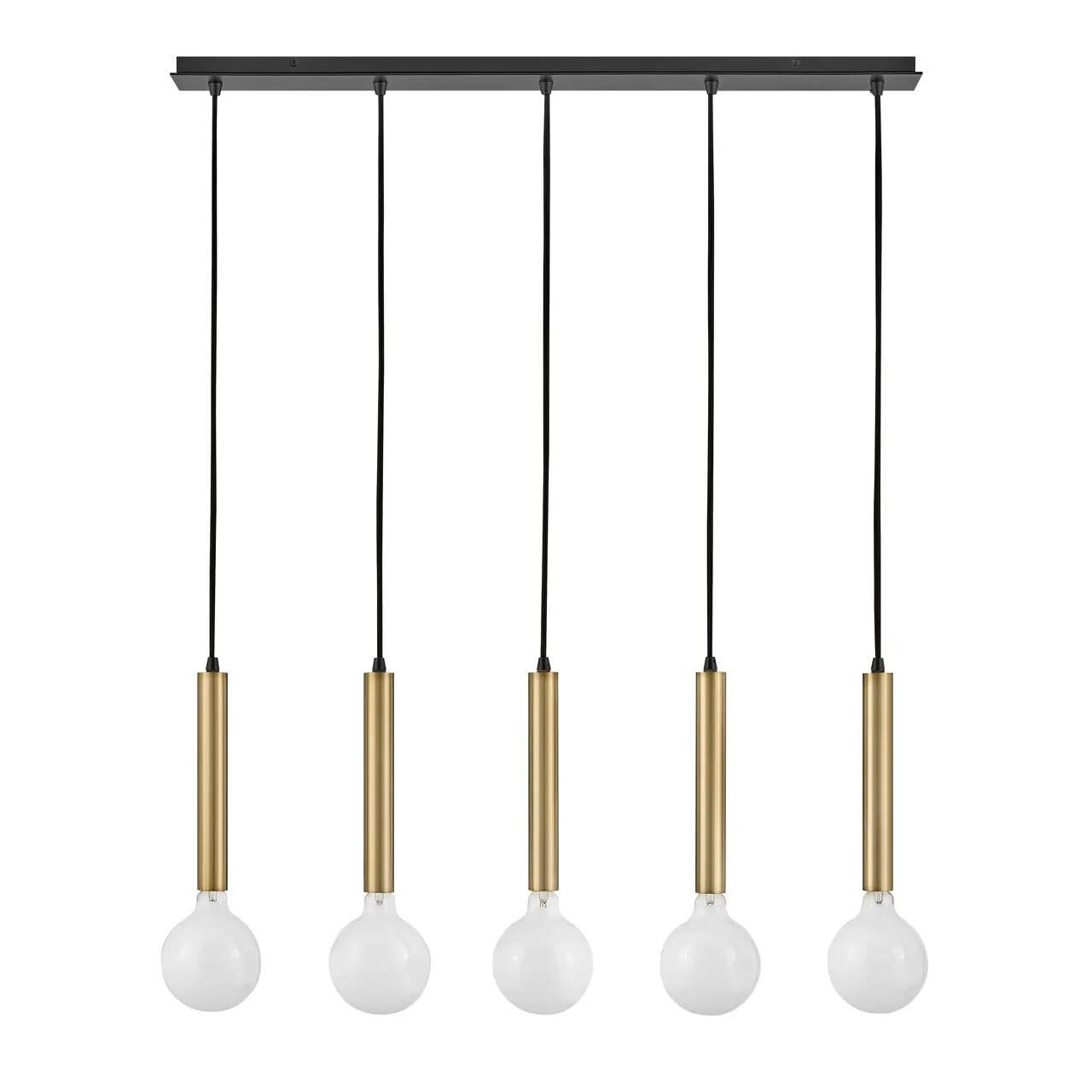 Bobbie 36 Inch 5 Light Linear Suspension Light by Lark