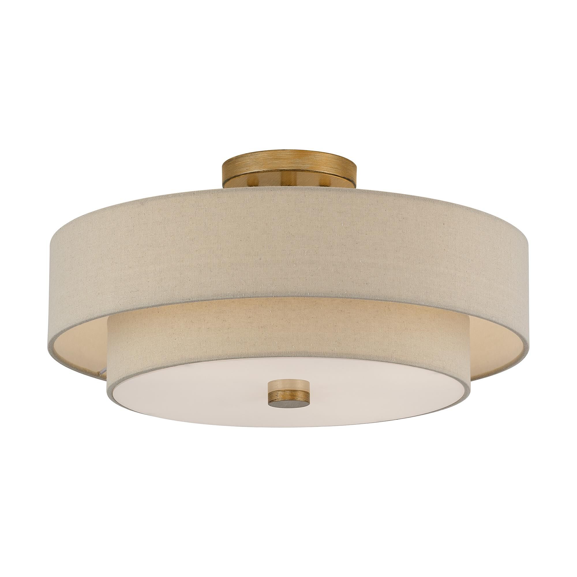 Bellingham 18 Inch Semi Flush Mount by Livex Lighting