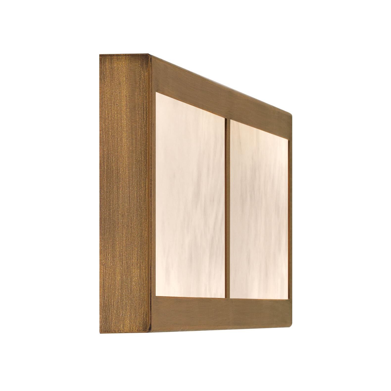 Shown in Ashen Gold finish and White glass and Alabaster Stone shade