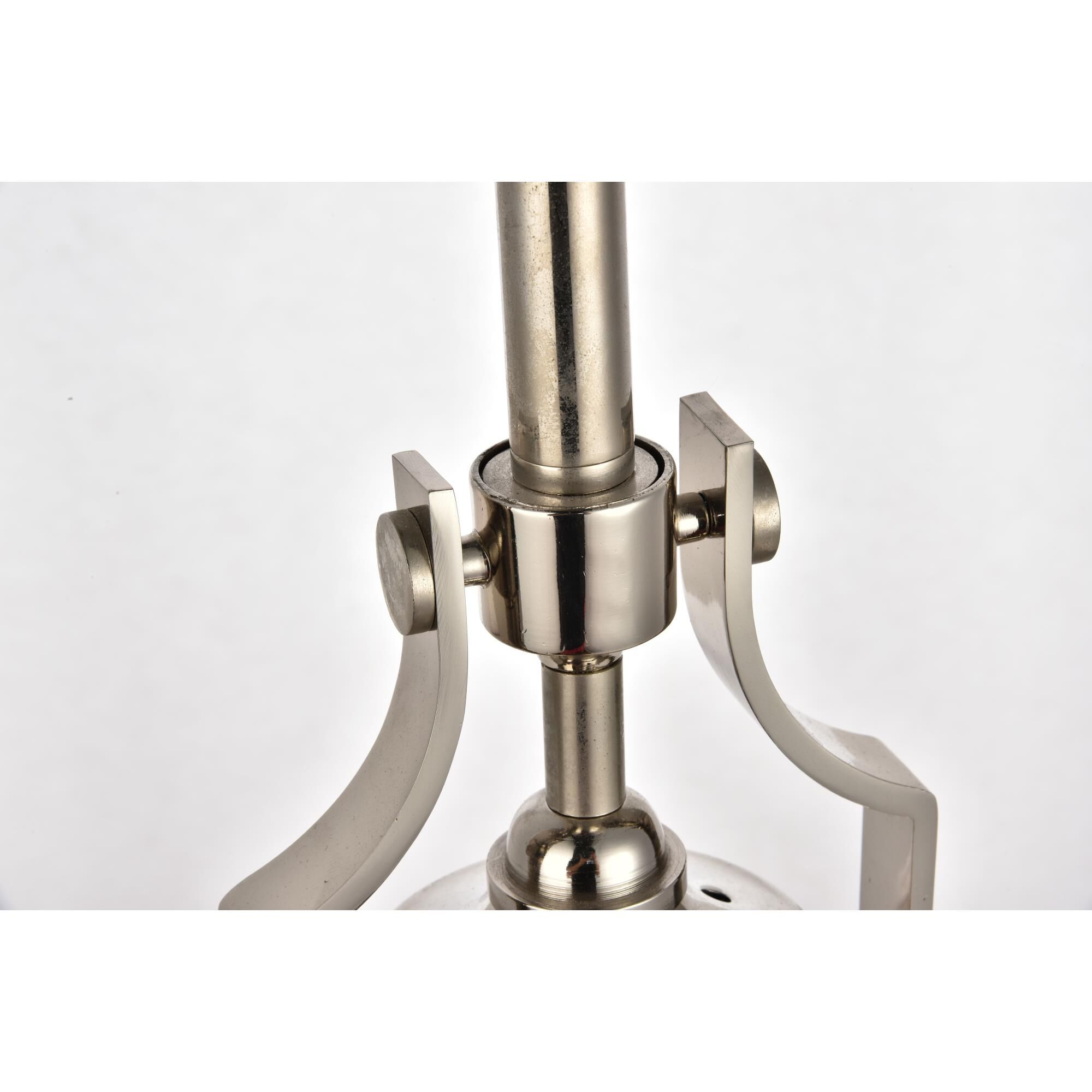 Shown in Polished Nickel finish and Polished Nickel Iron shade