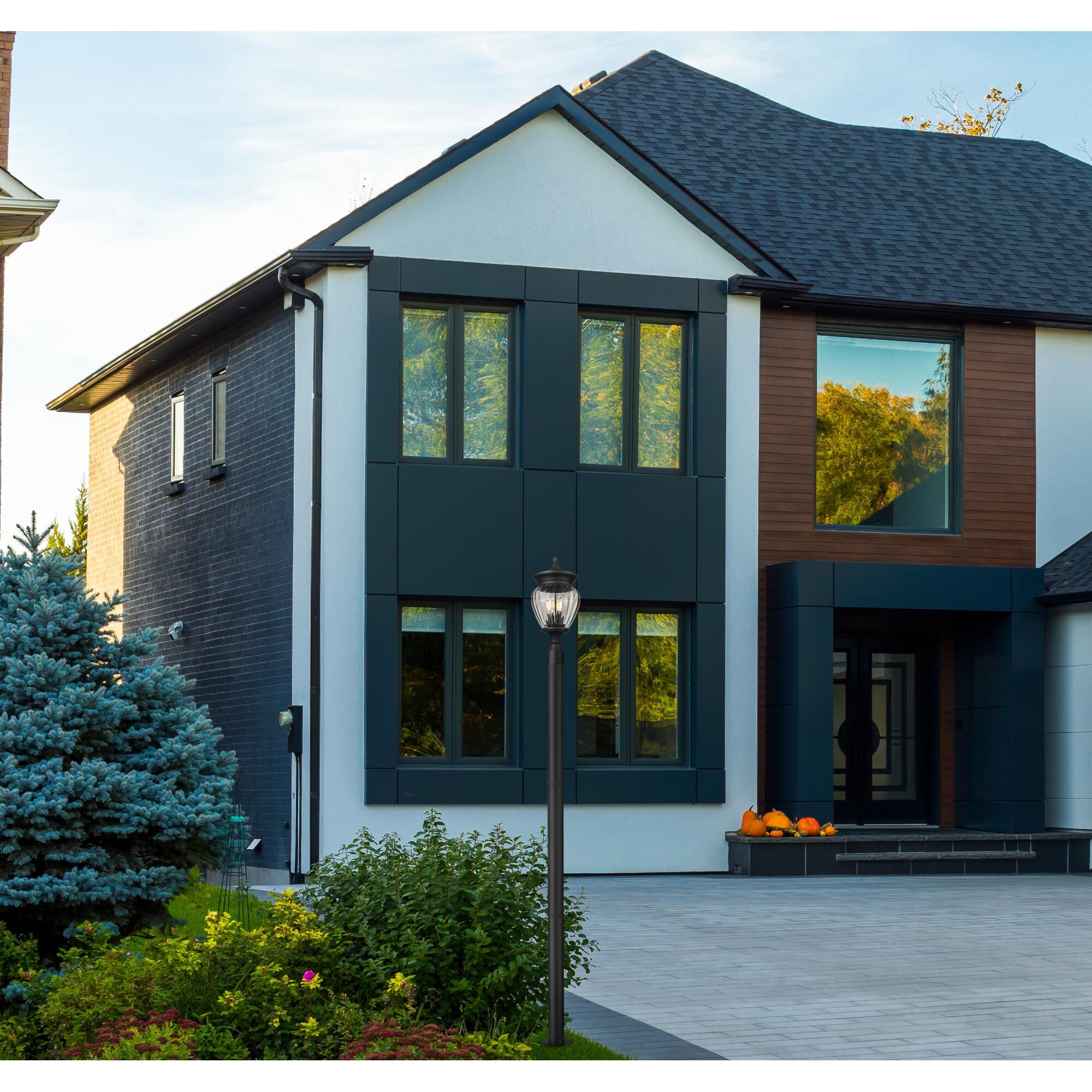 Shown in Black finish and Clear Ribbed glass and Clear Ribbed shade