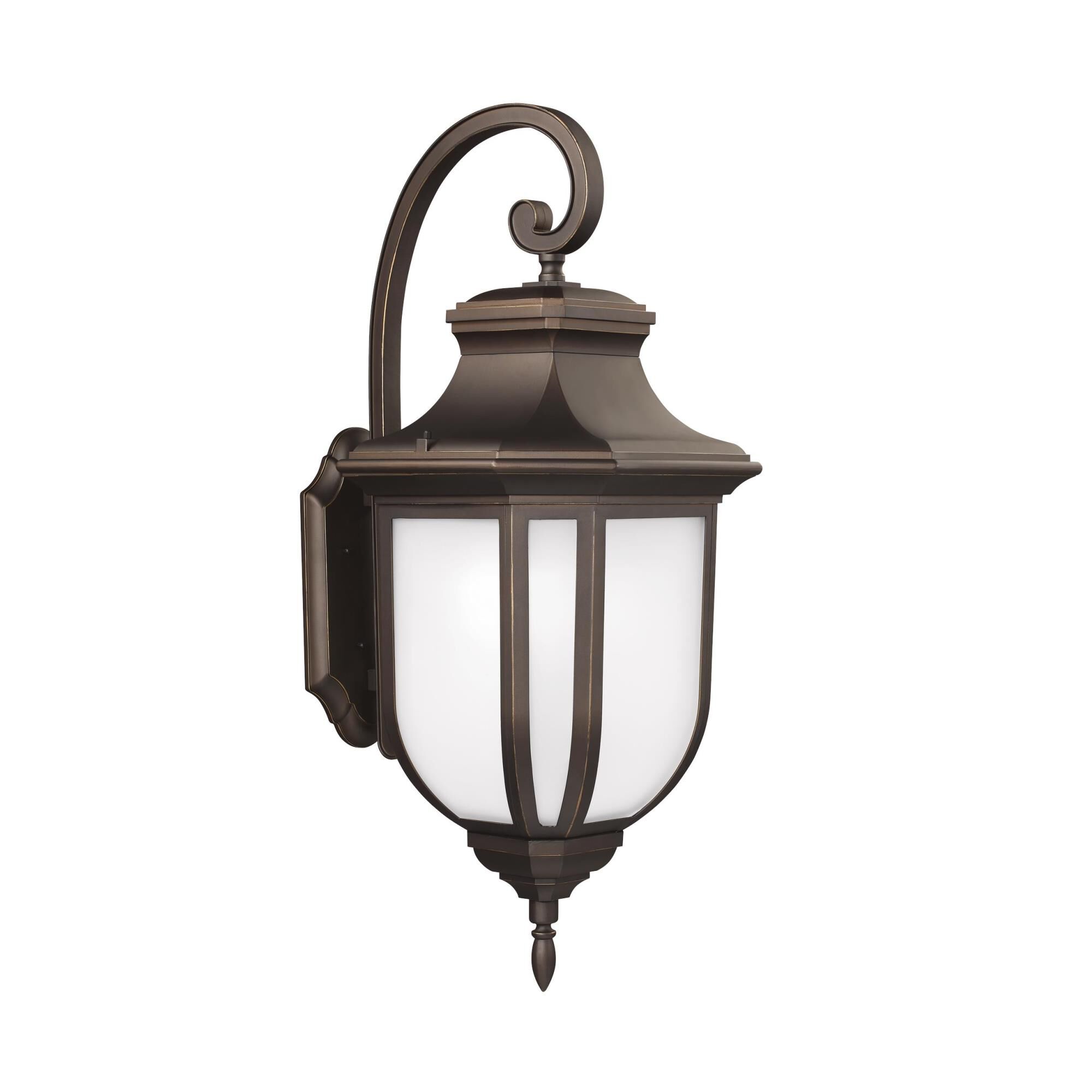 Shown in Antique Bronze finish and Satin Etched  Shade glass and Satin Etched Glass shade