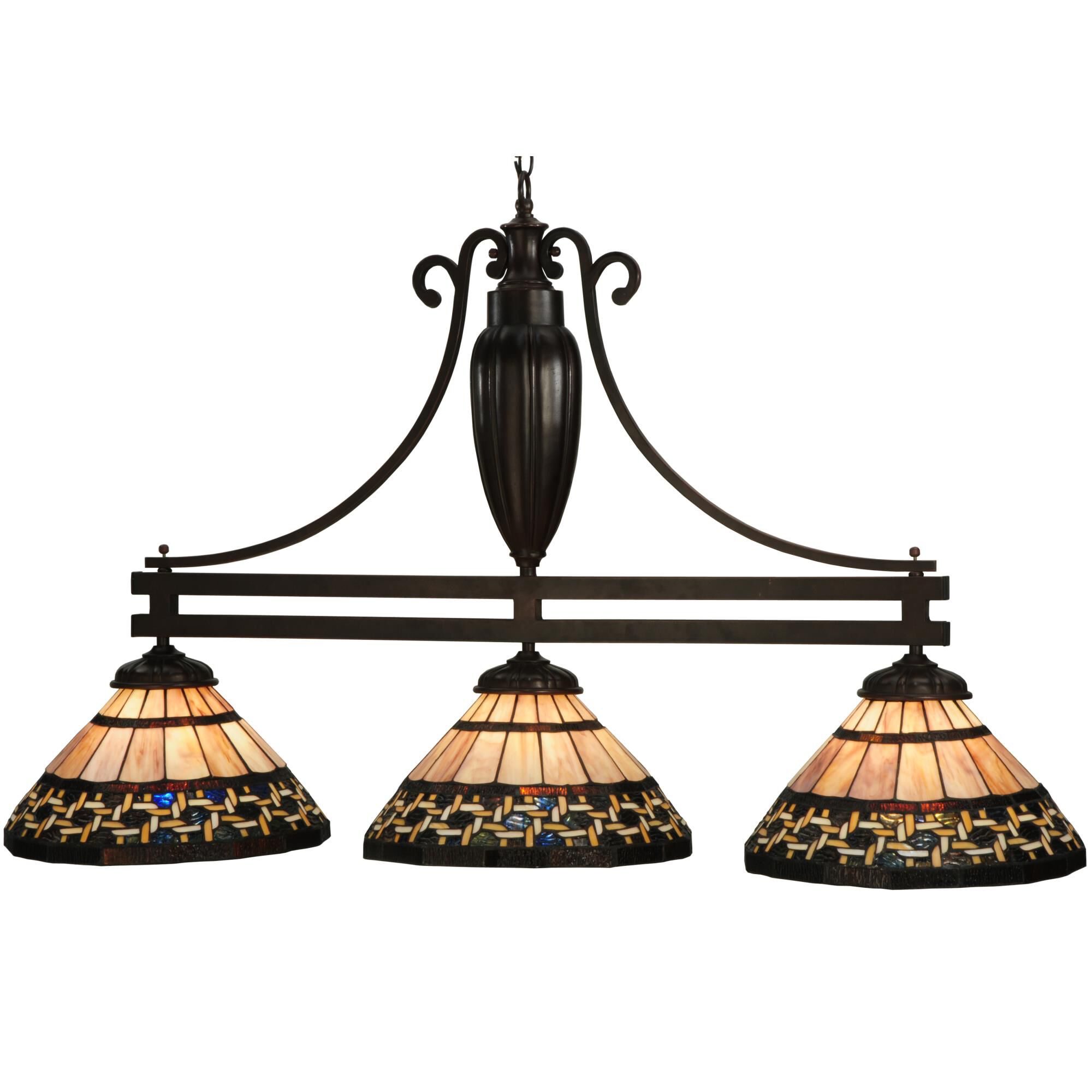 Ilona 67 Inch 3 Light Linear Suspension Light by Meyda Lighting