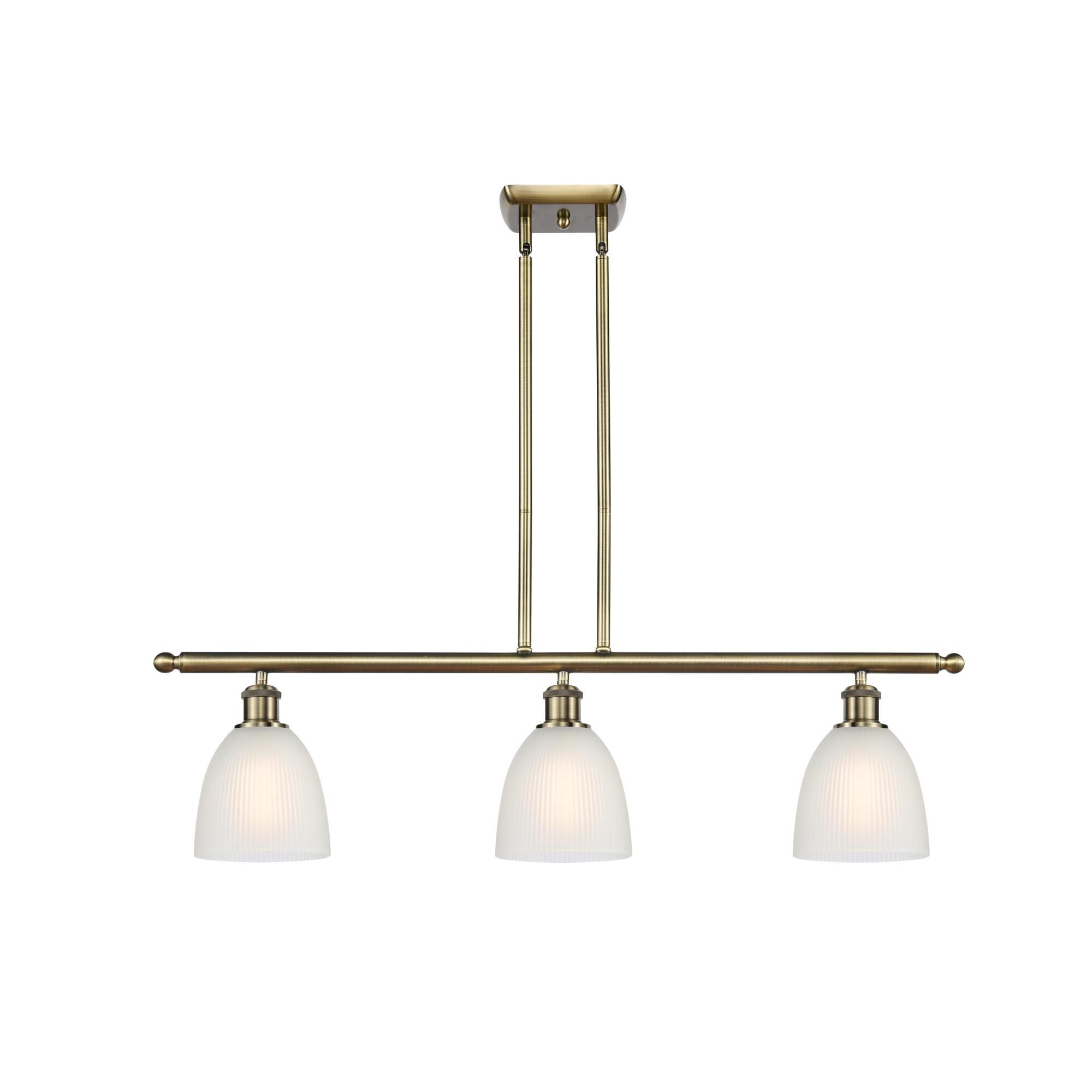 Shown in Antique Brass finish and Dome glass and Glass shade