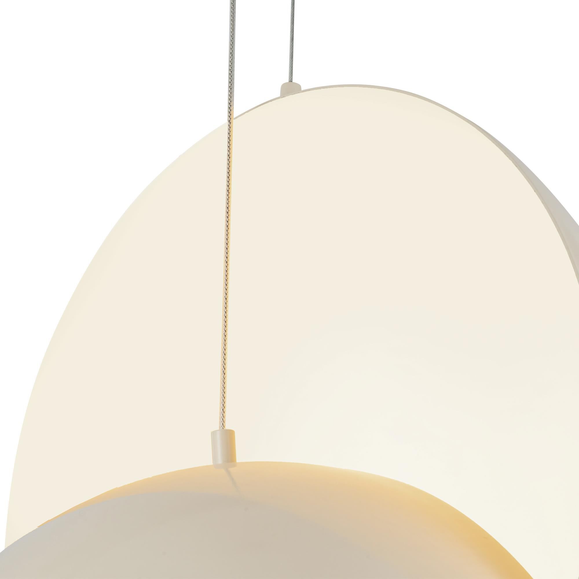 Shown in Pearl White finish and Steel shade