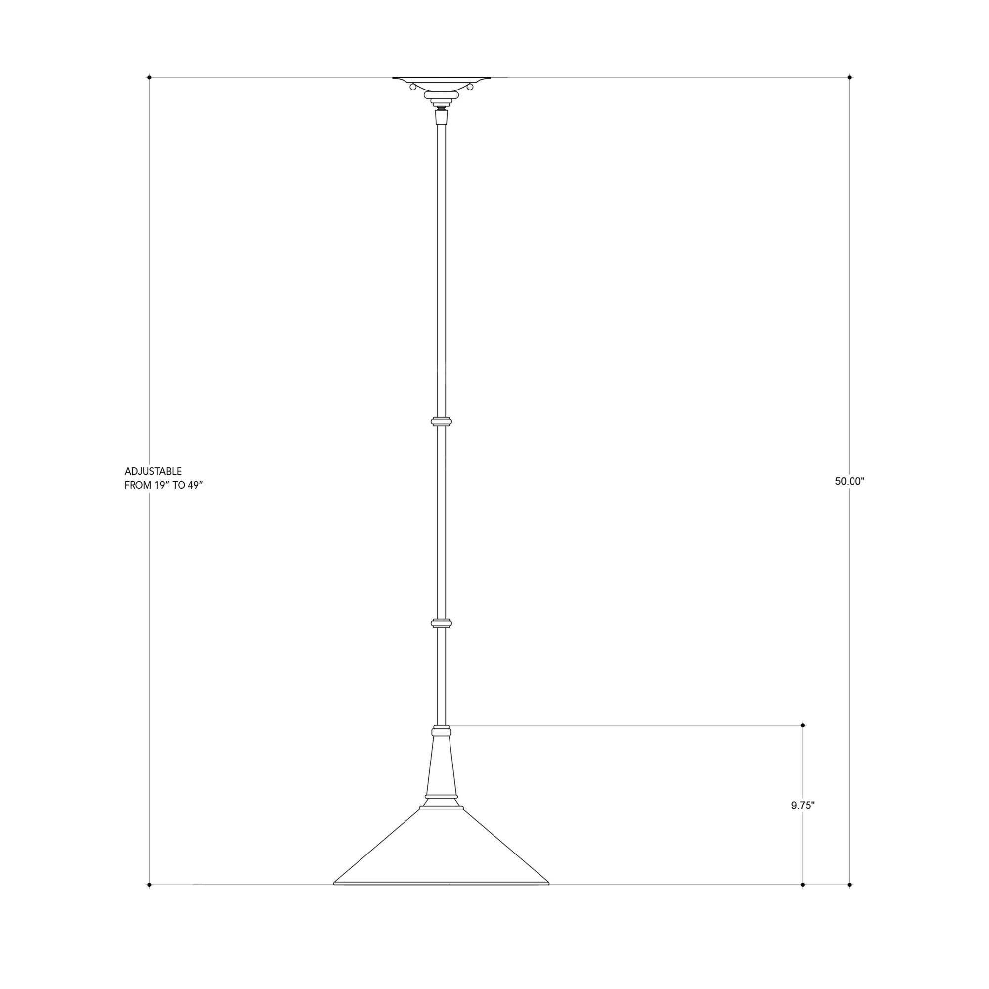 Currey and Company Manuscript 13 Inch Large Pendant