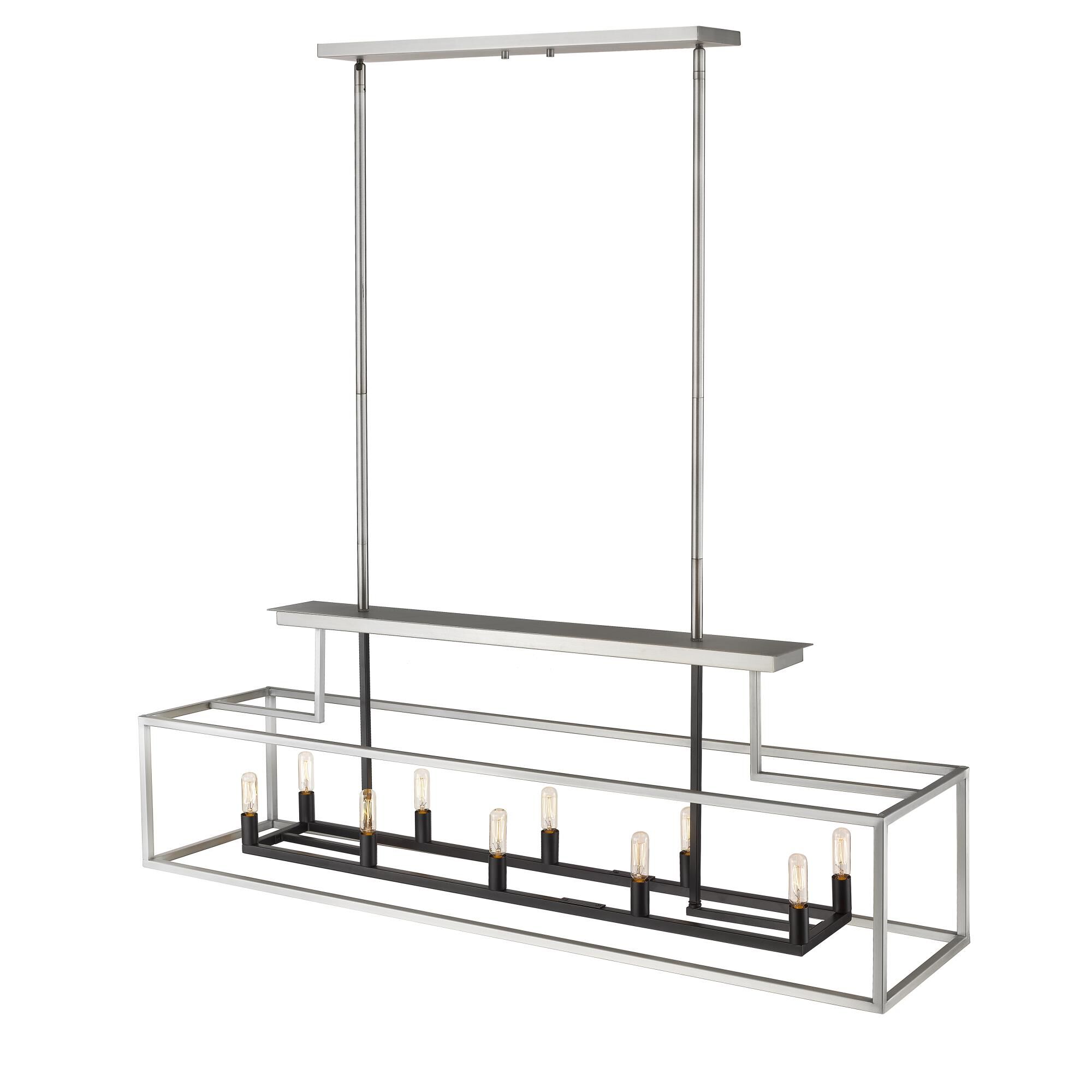 Quadra 50 Inch 10 Light Linear Suspension Light by Z-Lite