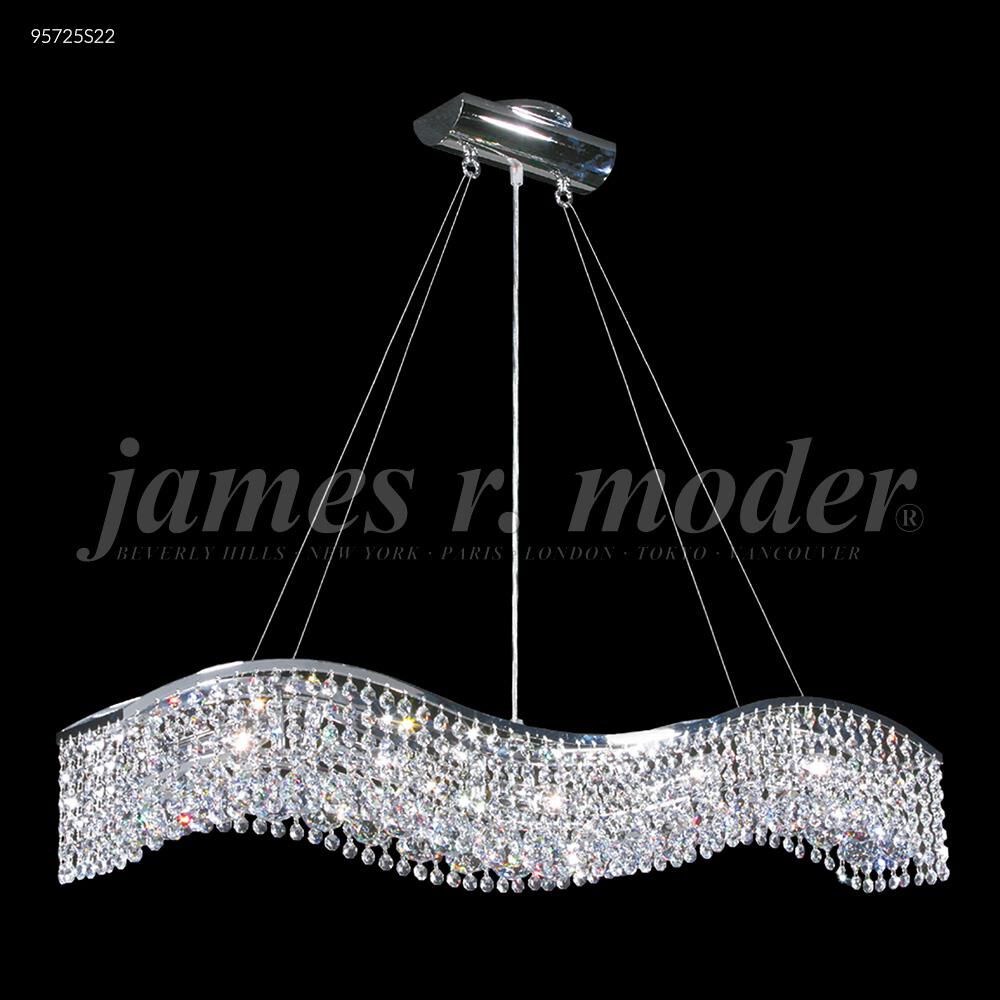 Fashionable Broadway 5 Inch 5 Light Linear Suspension Light by James R. Moder
