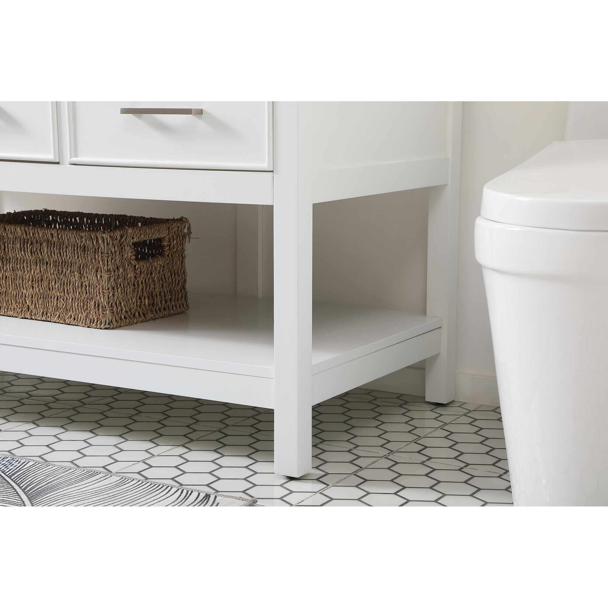 Shown in White finish