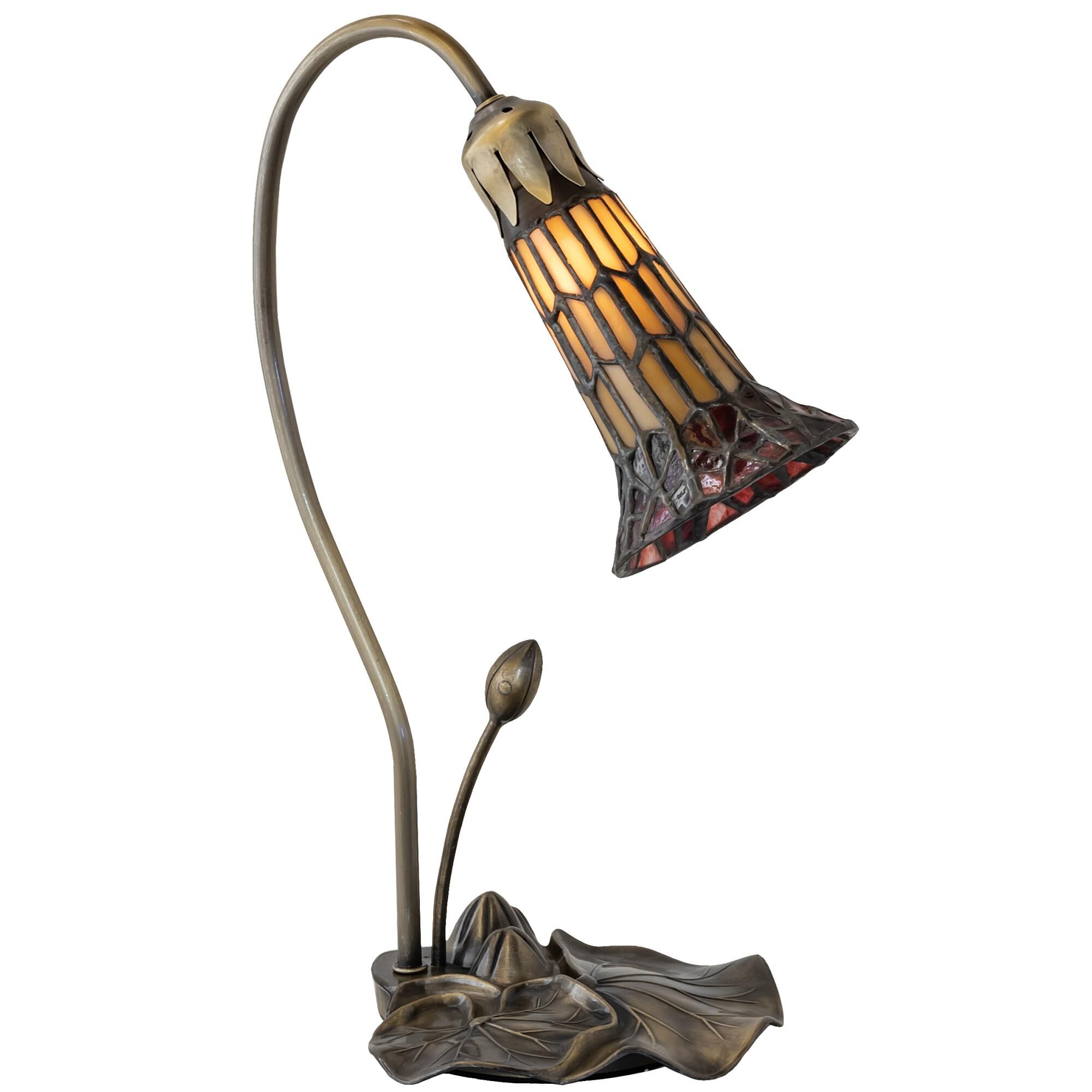 Shown in Antique Copper Finish finish and Cranberry;Ruby glass