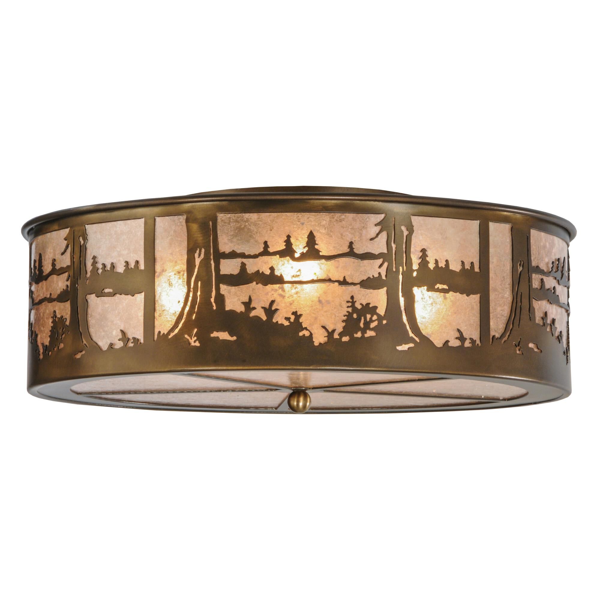 22 Inch 4 Light Flush Mount by Meyda Lighting