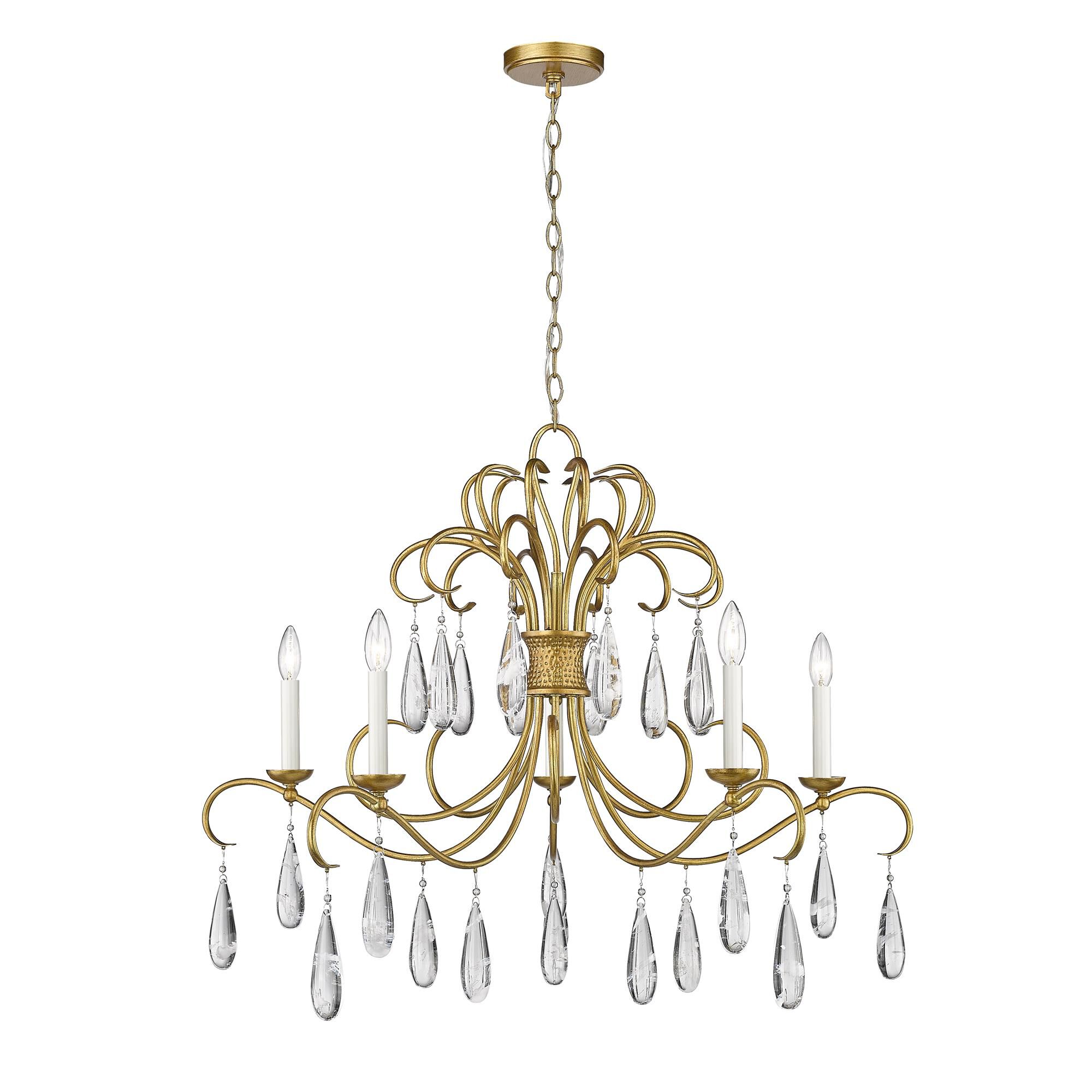 Amara 38 Inch 5 Light Chandelier by Z-Lite