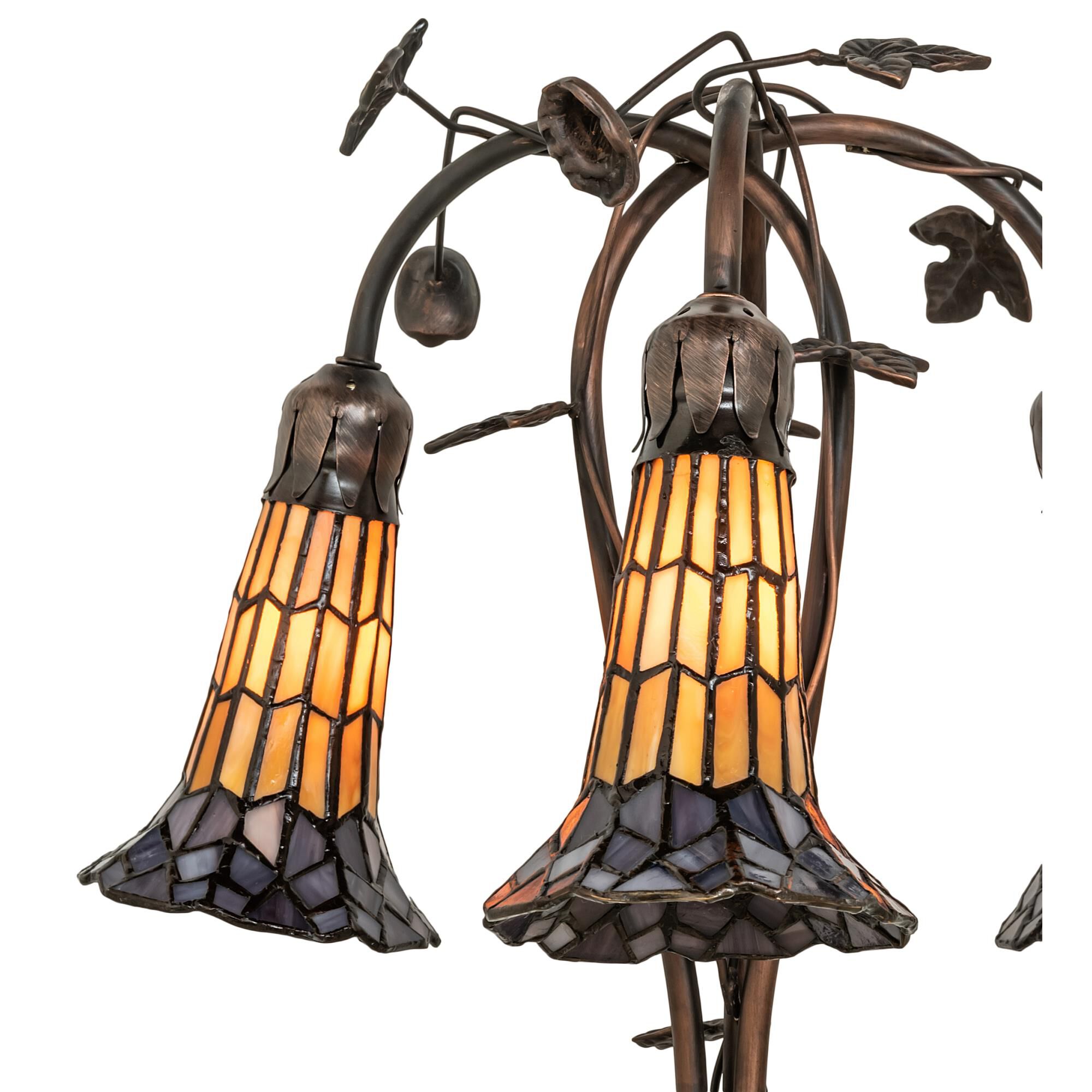 Stained Glass Pond Lily 58 Inch Floor Lamp by Meyda Lighting