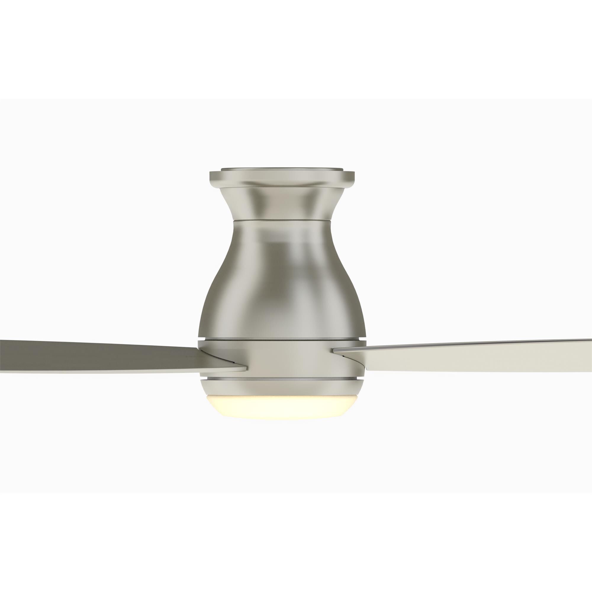Shown in Brushed Nickel finish and Opal Frosted glass