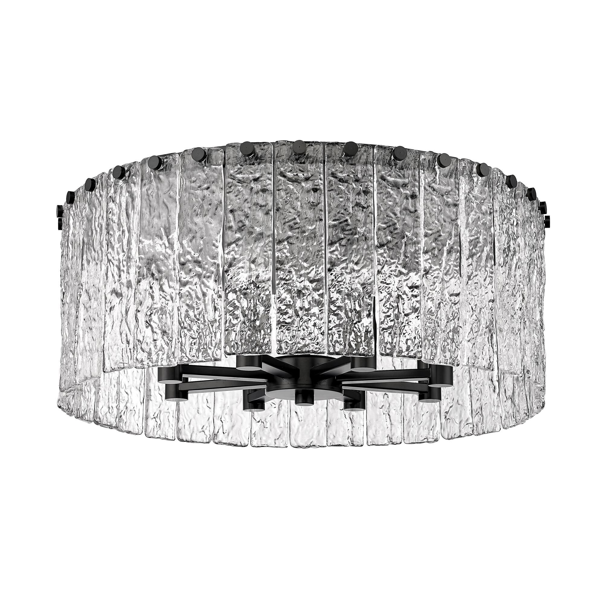 Glacier 20 Inch 8 Light Flush Mount by Z-Lite