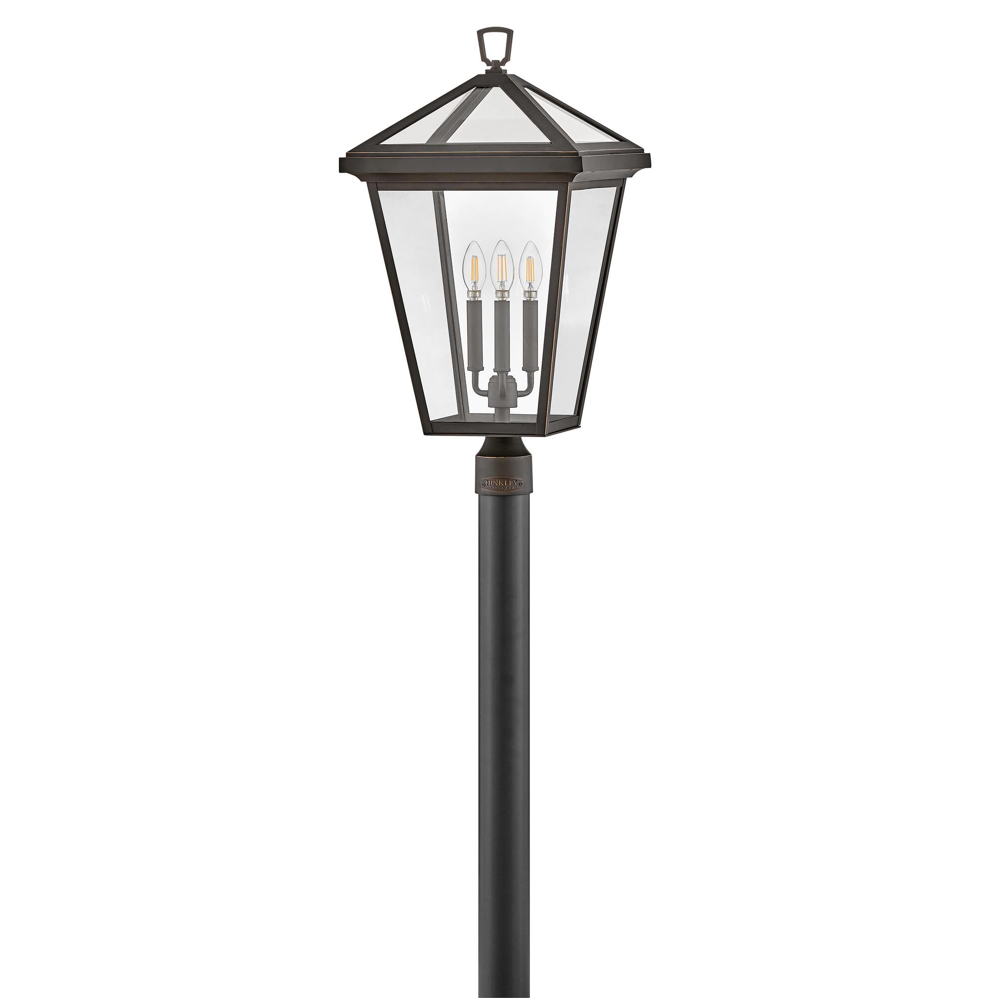 Shown in Oil Rubbed Bronze finish and Clear glass