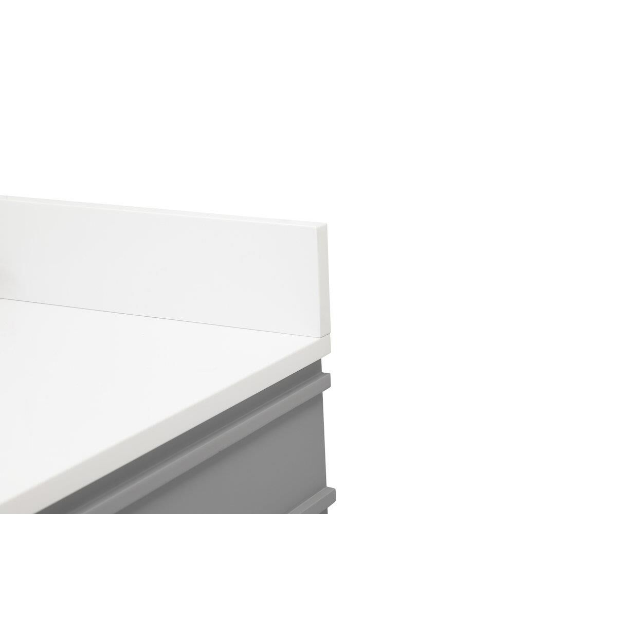 Shown in Grey finish and Backsplash accent