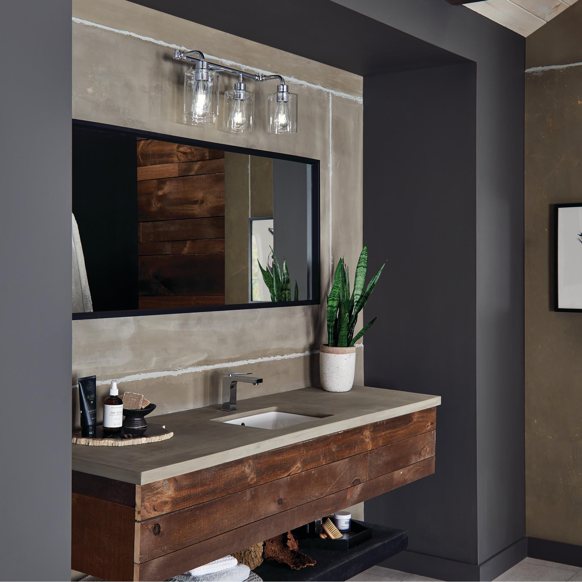 Gunnison 33 Inch 4 Light Bath Vanity Light by Kichler Lighting