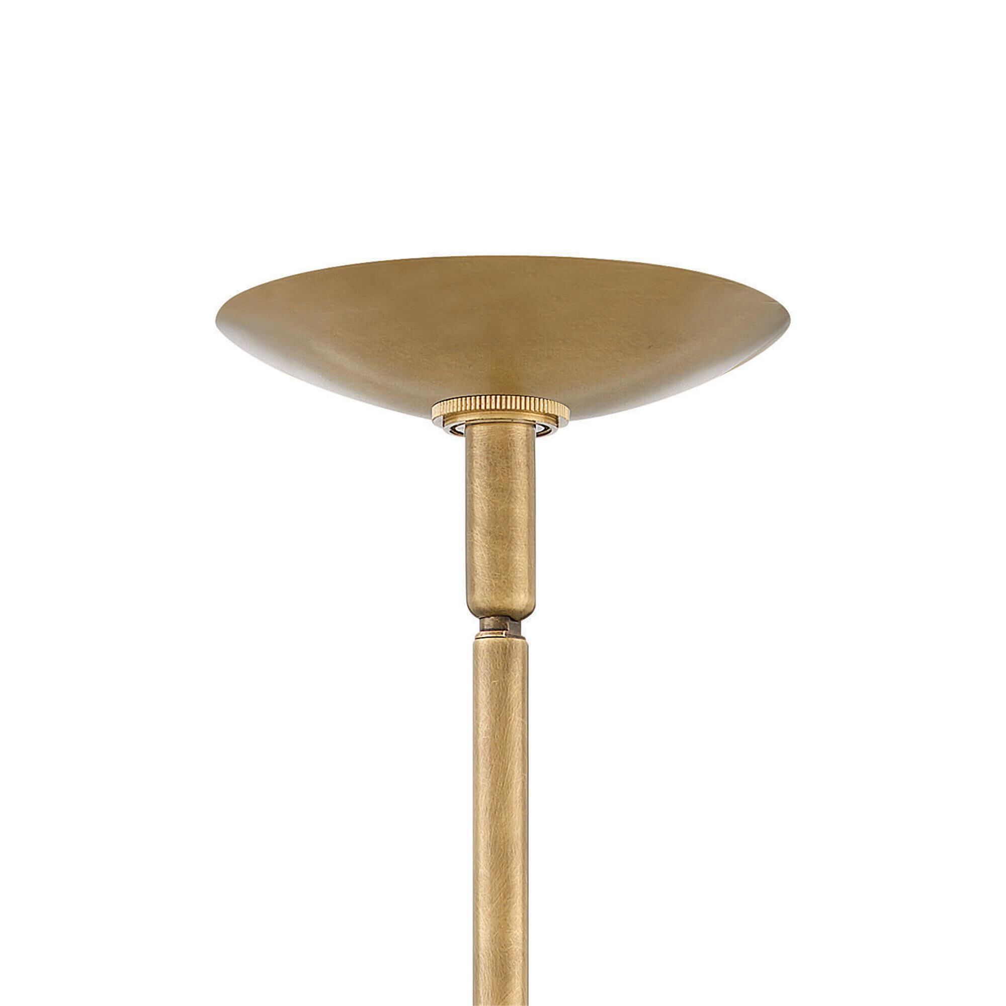 Shown in Heritage Brass finish and Clear glass