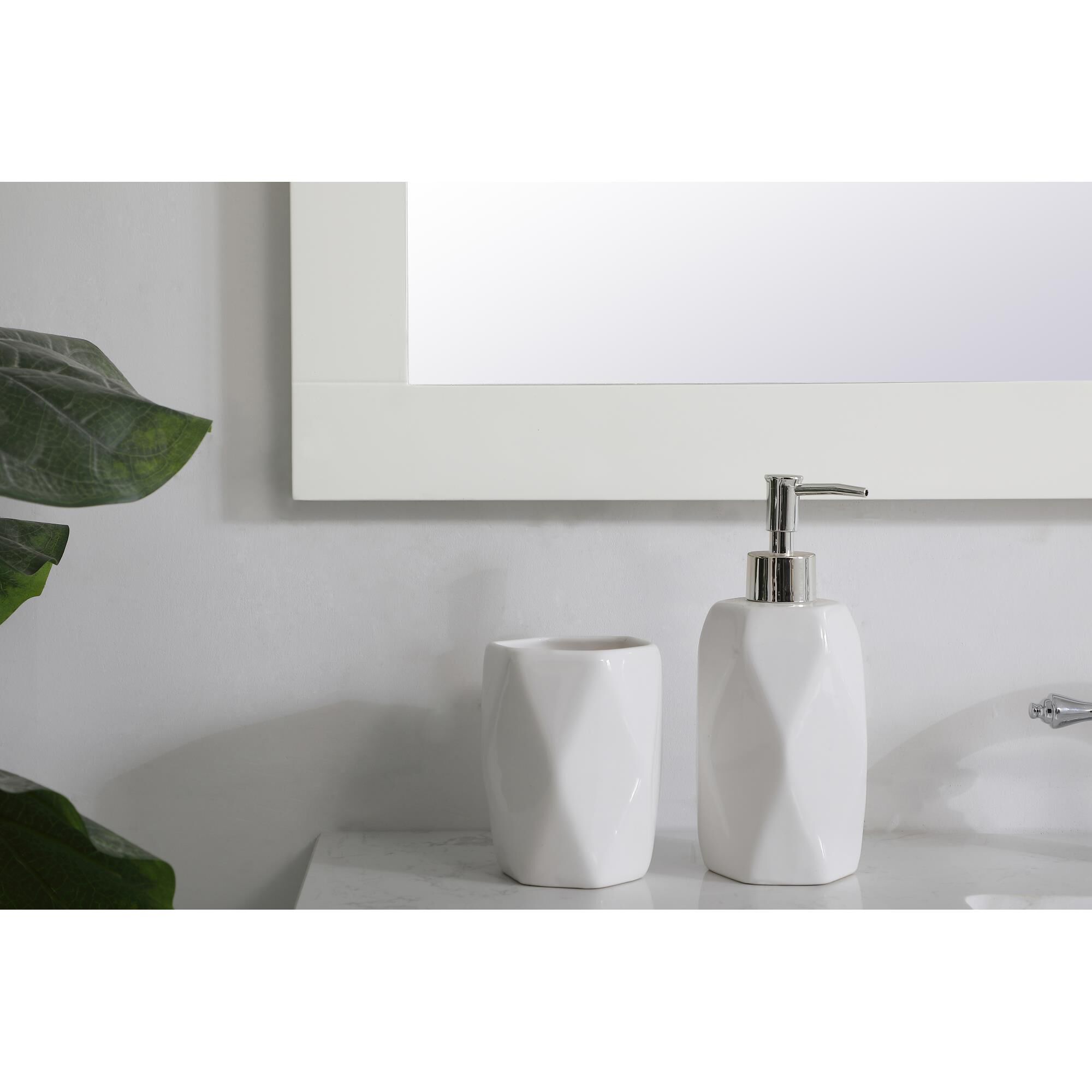 Shown in White finish