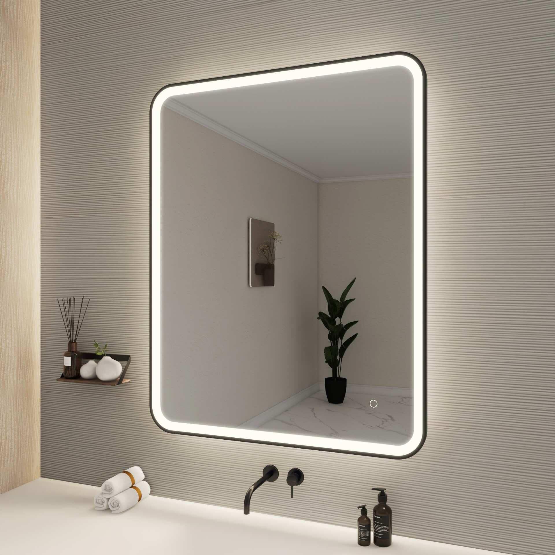 Harmoni 42 Inch Round LED Lighted Mirror by Elegant Decor
